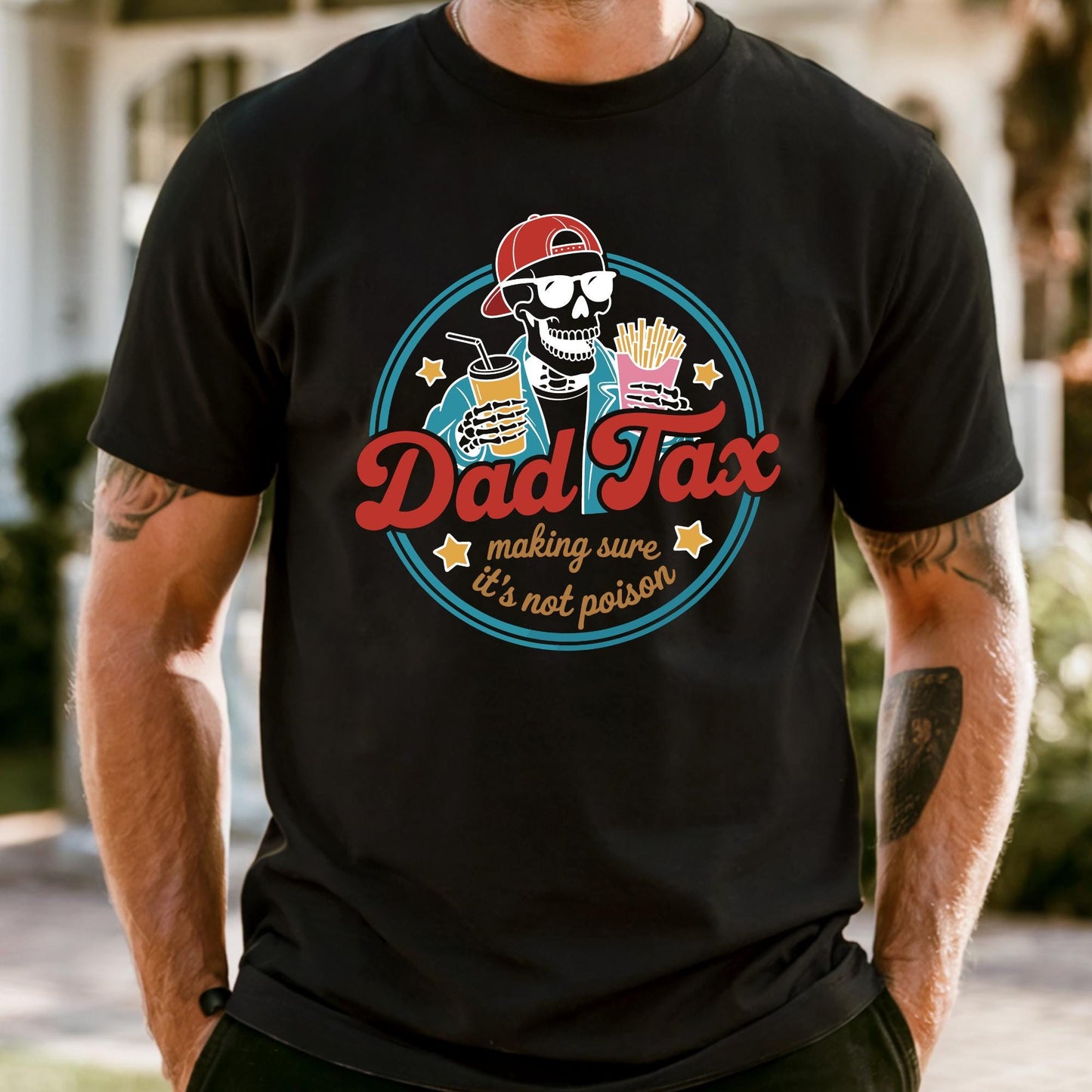 Funny Skeleton Dad Tax Shirt, Comfort Colors Dad Tax Tee, Dad Tax Shirt, Fathers Day Gift