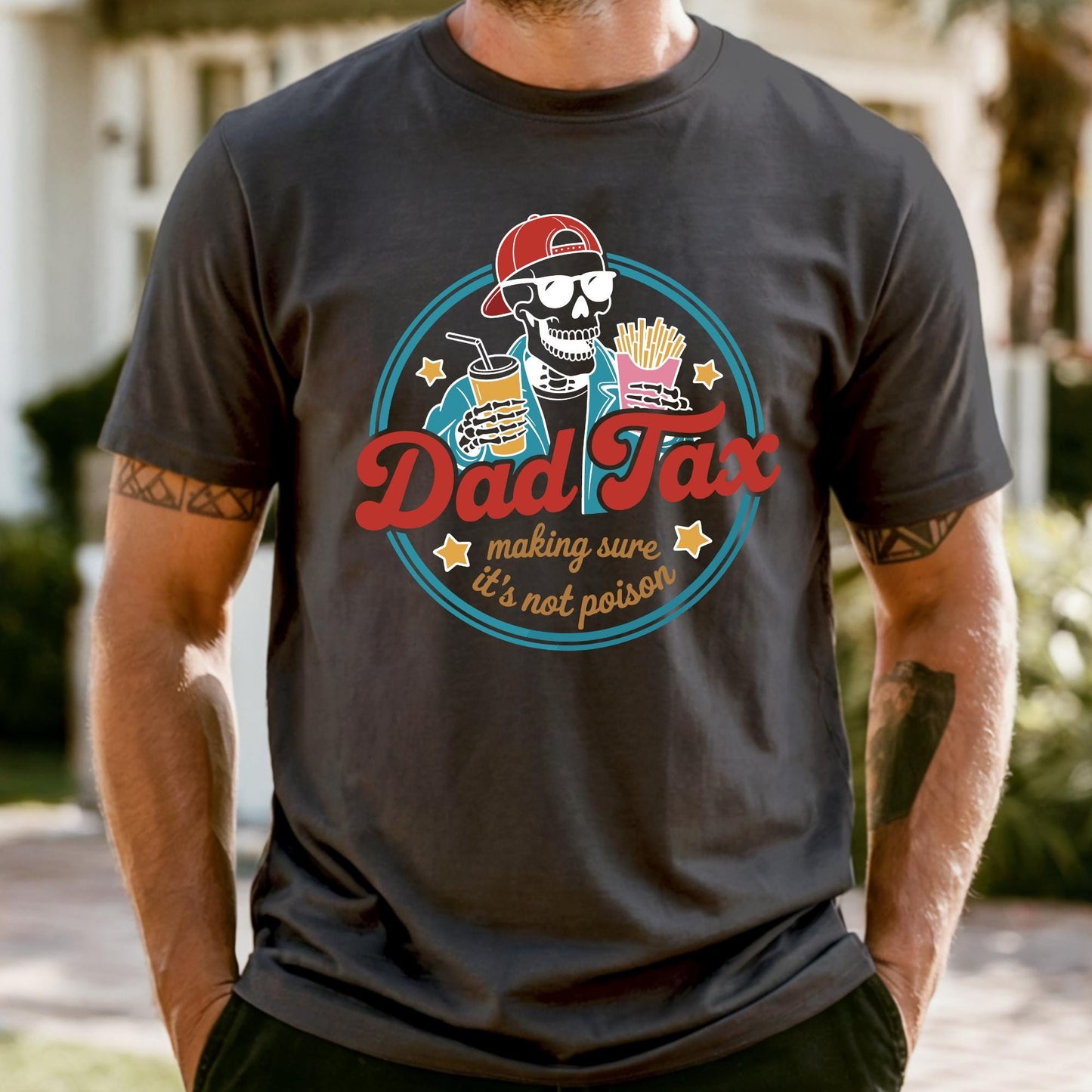 Funny Skeleton Dad Tax Shirt, Comfort Colors Dad Tax Tee, Dad Tax Shirt, Fathers Day Gift