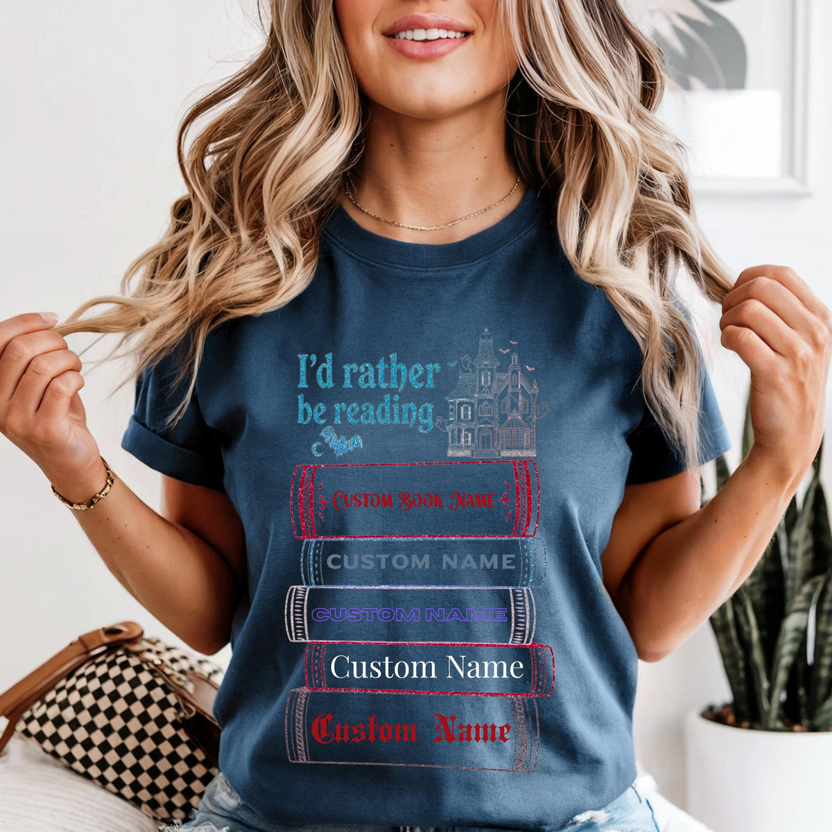 Custom Vintage Horror Book Name Bookish Comfort Colors® T-Shirt