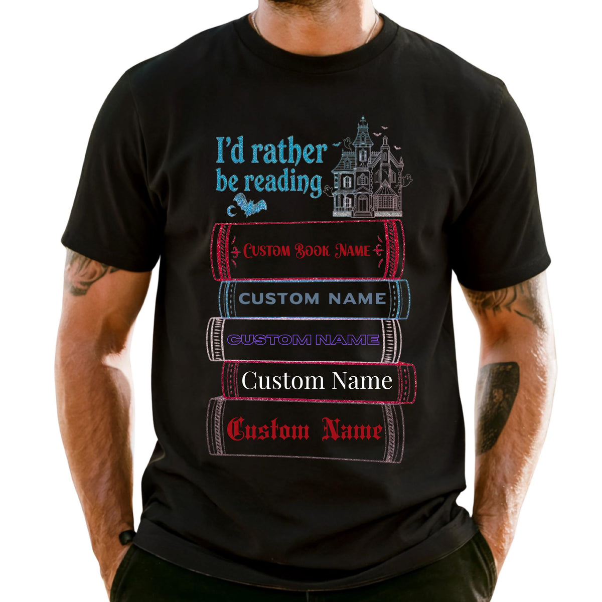 Custom Vintage Horror Book Name Bookish Comfort Colors® T-Shirt