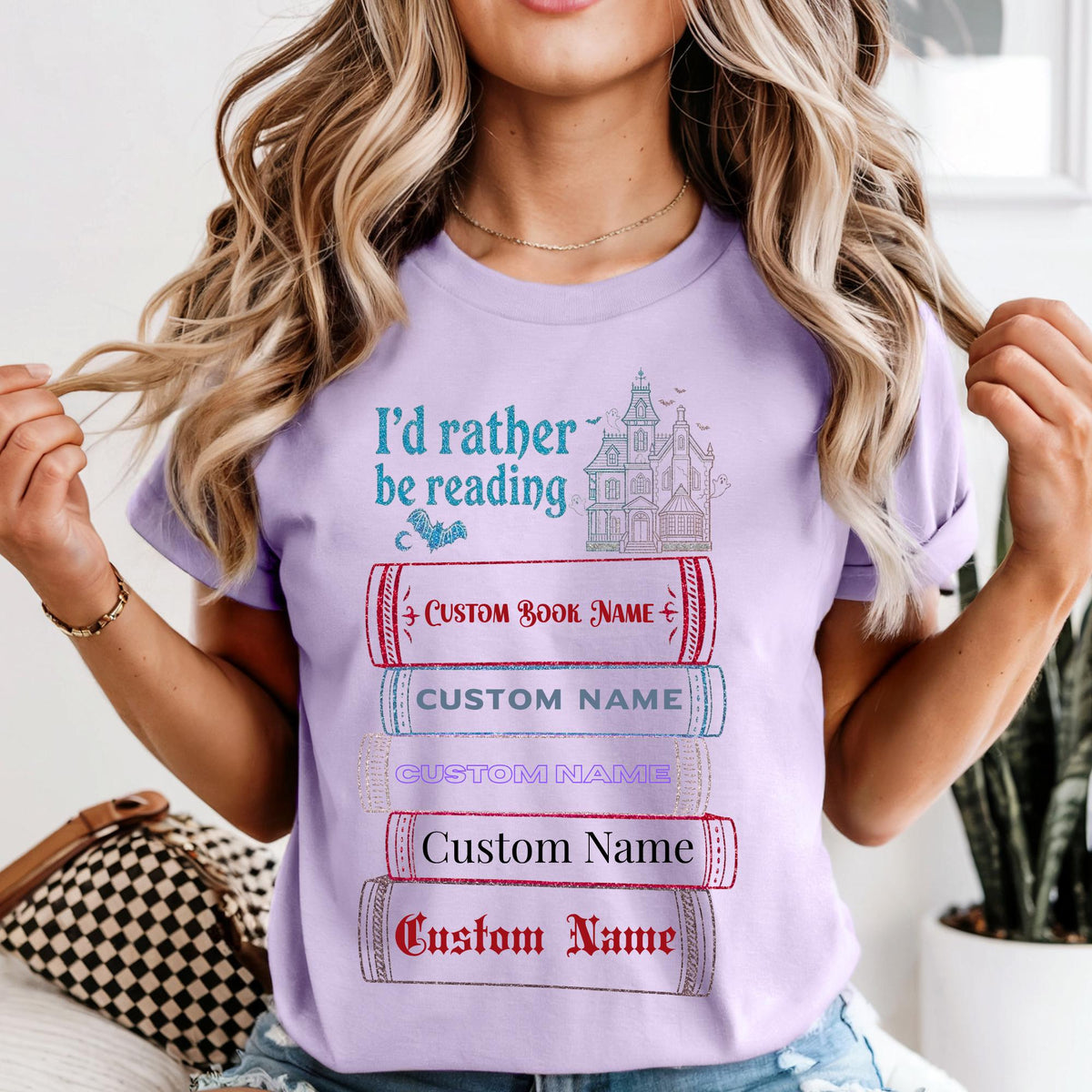 Custom Vintage Horror Book Name Bookish Comfort Colors® T-Shirt