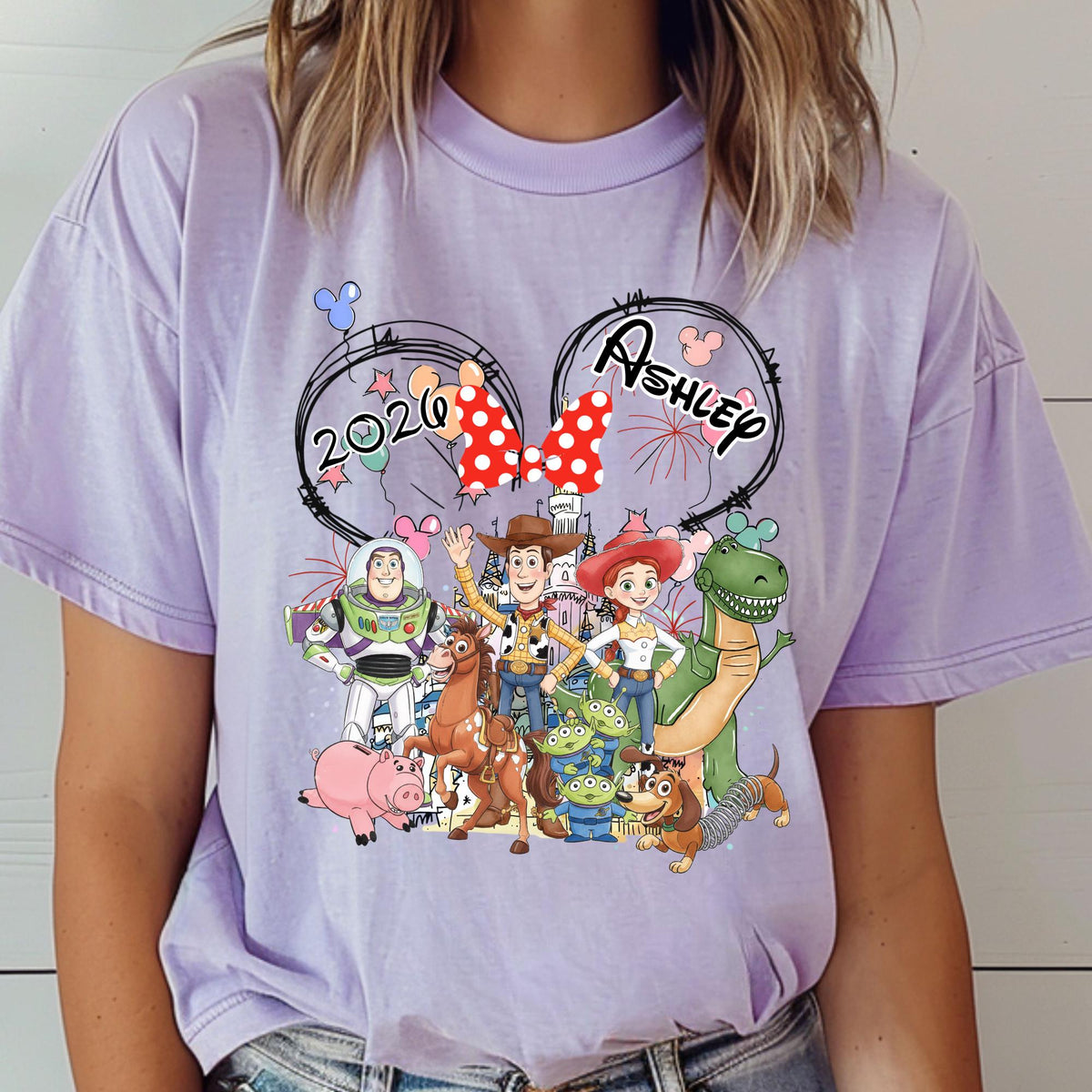Custom Comfort Colors Custom Disney Toy Story Shirt, Disneyland Family Matching Tshirt, Font Back Design Disney Trip Tee
