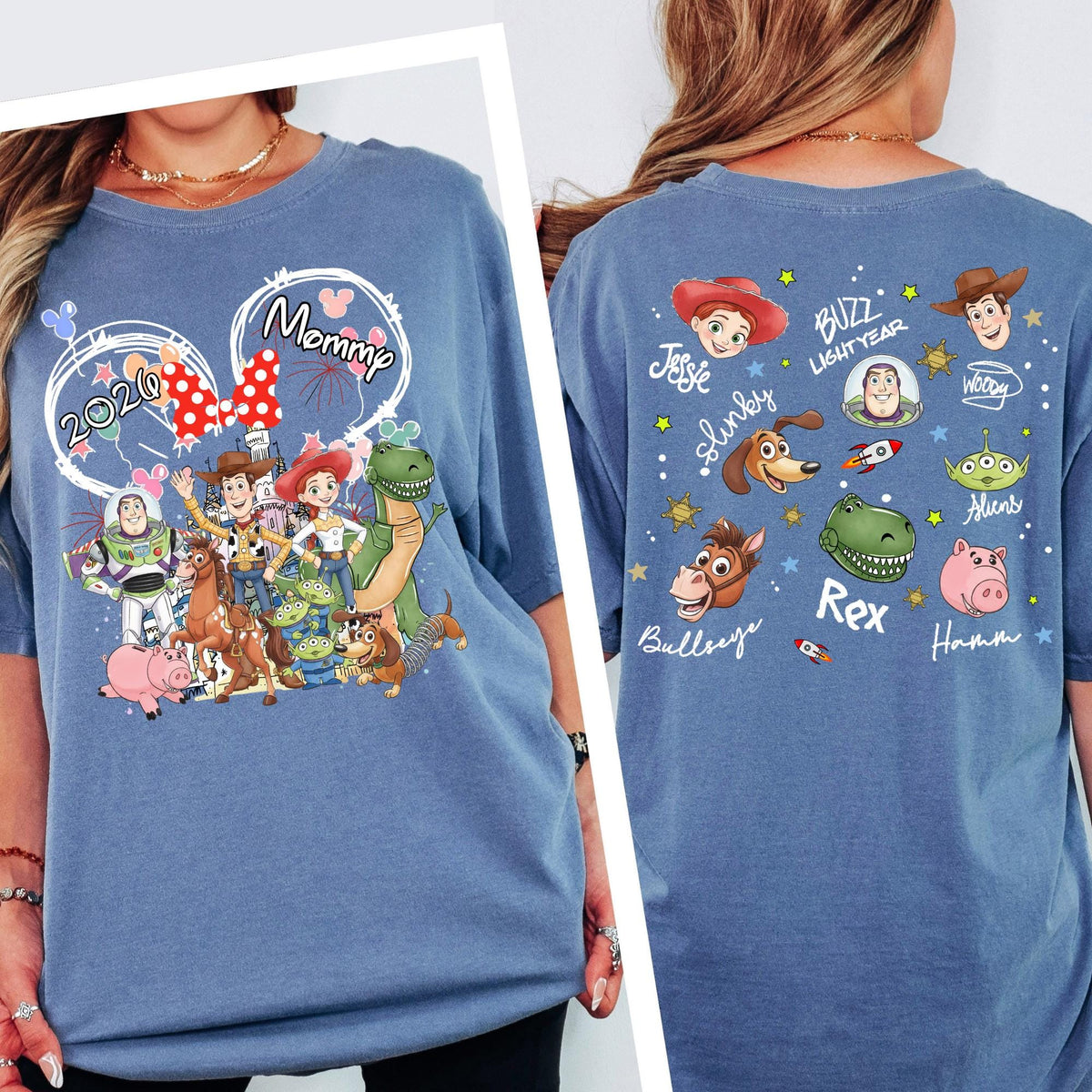 Custom Comfort Colors Custom Disney Toy Story Shirt, Disneyland Family Matching Tshirt, Font Back Design Disney Trip Tee