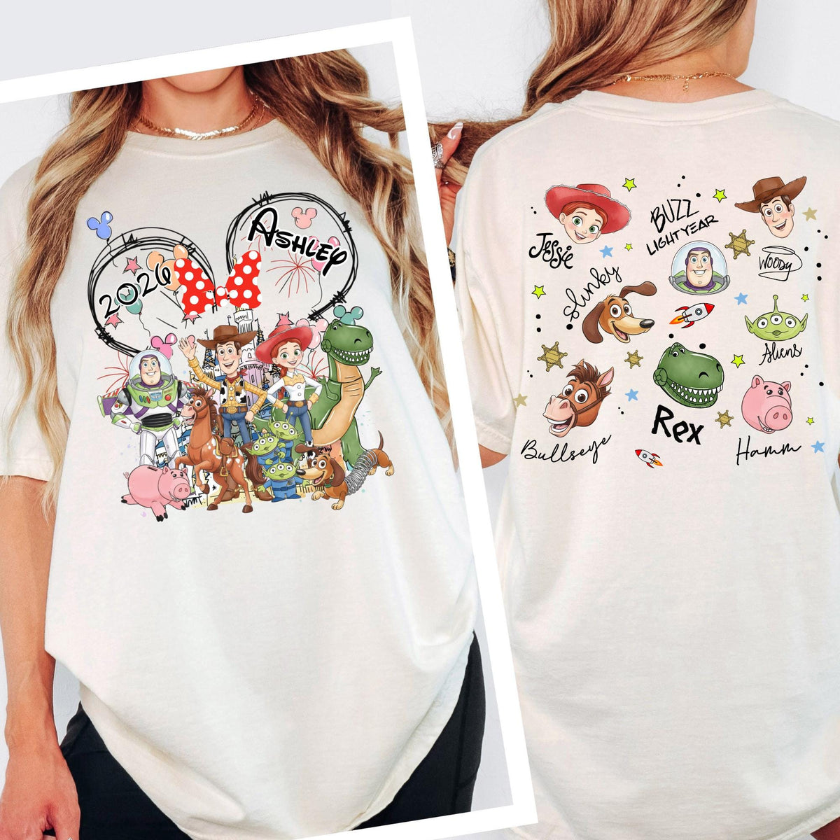 Custom Comfort Colors Custom Disney Toy Story Shirt, Disneyland Family Matching Tshirt, Font Back Design Disney Trip Tee