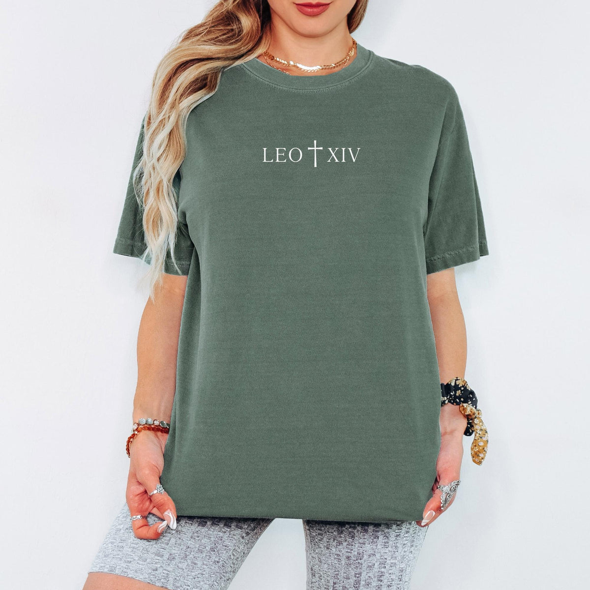Leo XIV Minimalist T-Shirt, New Pope Catholic Gift, Comfort Colors Religious Shirt, Vatican Inspired Faith Tee, Pontiff Style Unisex Top