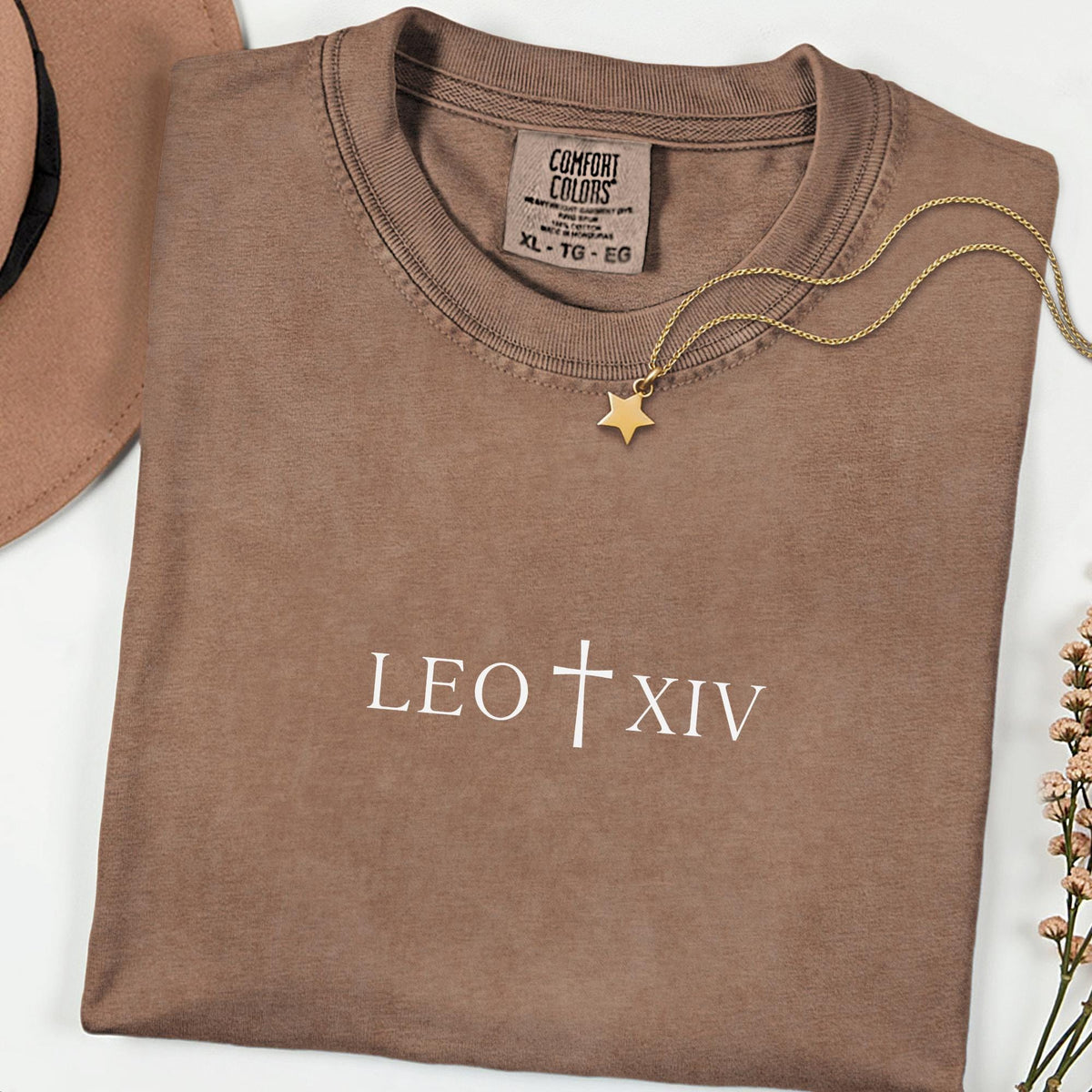 Leo XIV Minimalist T-Shirt, New Pope Catholic Gift, Comfort Colors Religious Shirt, Vatican Inspired Faith Tee, Pontiff Style Unisex Top