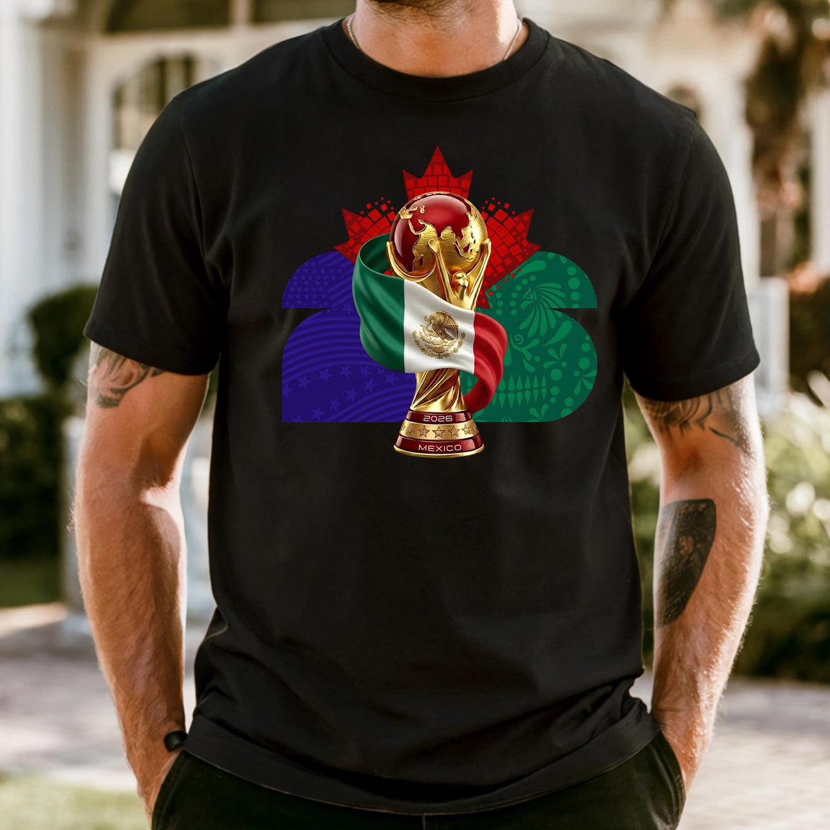 Custom World 2026 Comfort Colors® Shirt, Football Cup Tee, Personalized USA Canada Mexico Soccer Shirt Gift For Fans