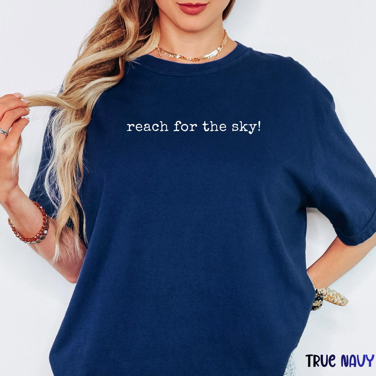 Reach For The Sky Word Tee, Toy Story Quote Shirt, Family Matching Unisex Tee, Group Matching Shirt, Comfort Colors Graphic Tee