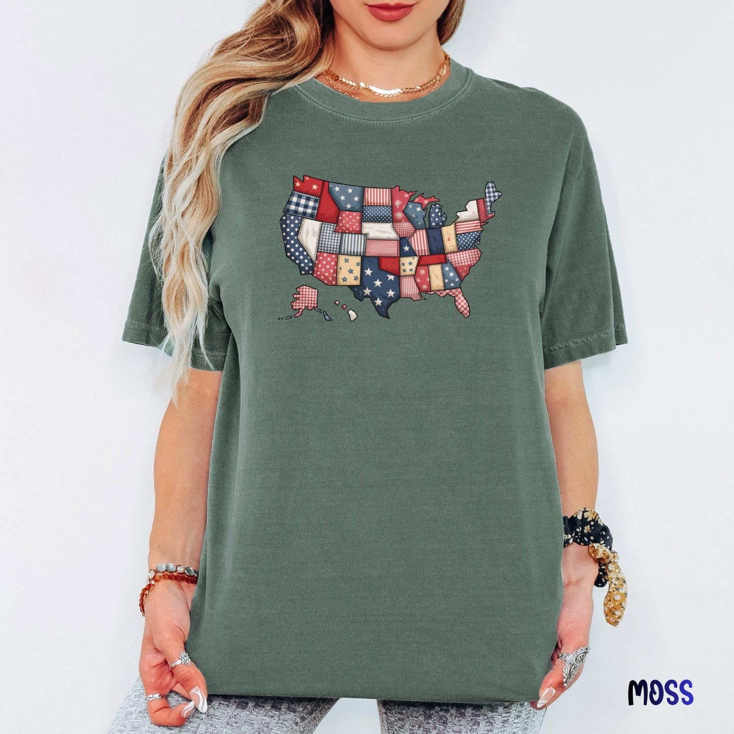 Retro USA 250 Map Shirt, Comfort Colors Patriotic Tee, 4th of July Independence Day Shirt, America 250th Anniversary Flag Graphic Top