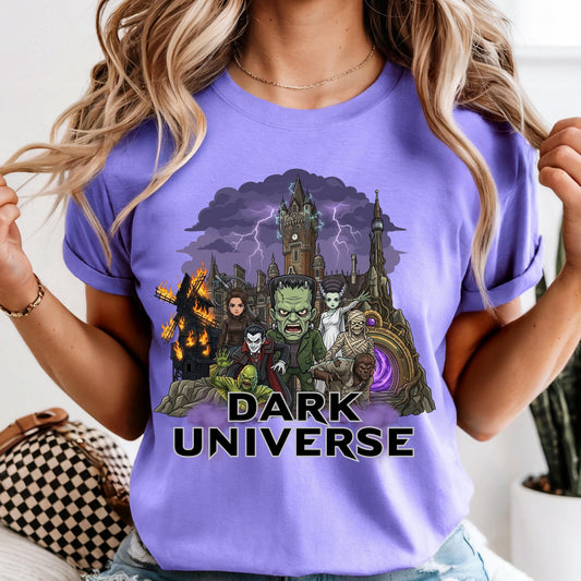 Dark Monsters Universe Shirt, Comfort Colors Epic Universe T-shirt, Universal Epic Theme Park Tee Halloween Gift