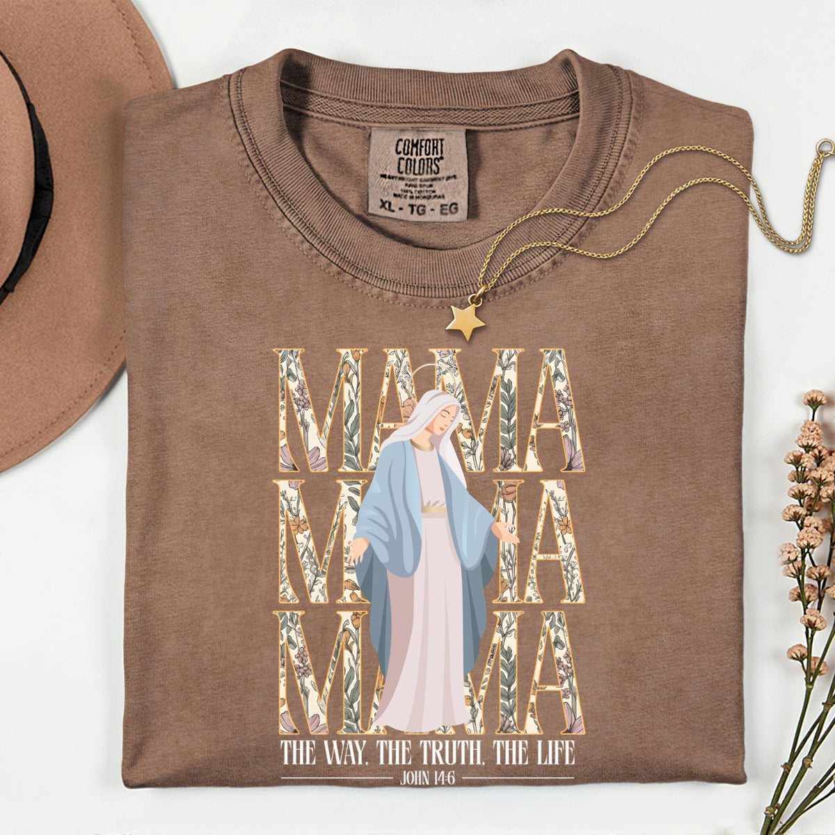 Religious Mama Shirt Comfort Colors® Christian Mom Shirt, Mothers Day Gift, Bible Verse Tee, Faith Based Mama Shirt, Gift for Christian Mom