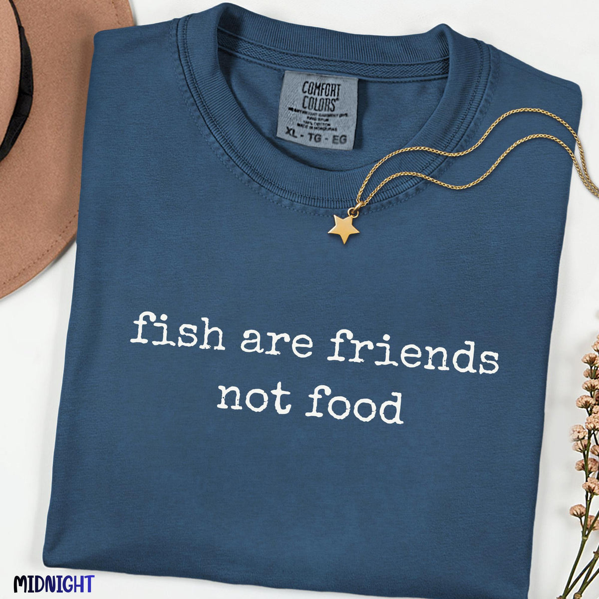 Comfort Colors®  “Fish Are Friends, Not Food” Tee, Speciel Elite Typography, Shark Bruce Inspired, Family  Disney Trip Gift