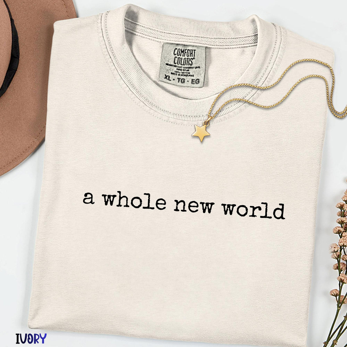 Comfort Colors®  “A Whole New World” Tee, Disney World Trip Shirt, Unisex Vacation Gift