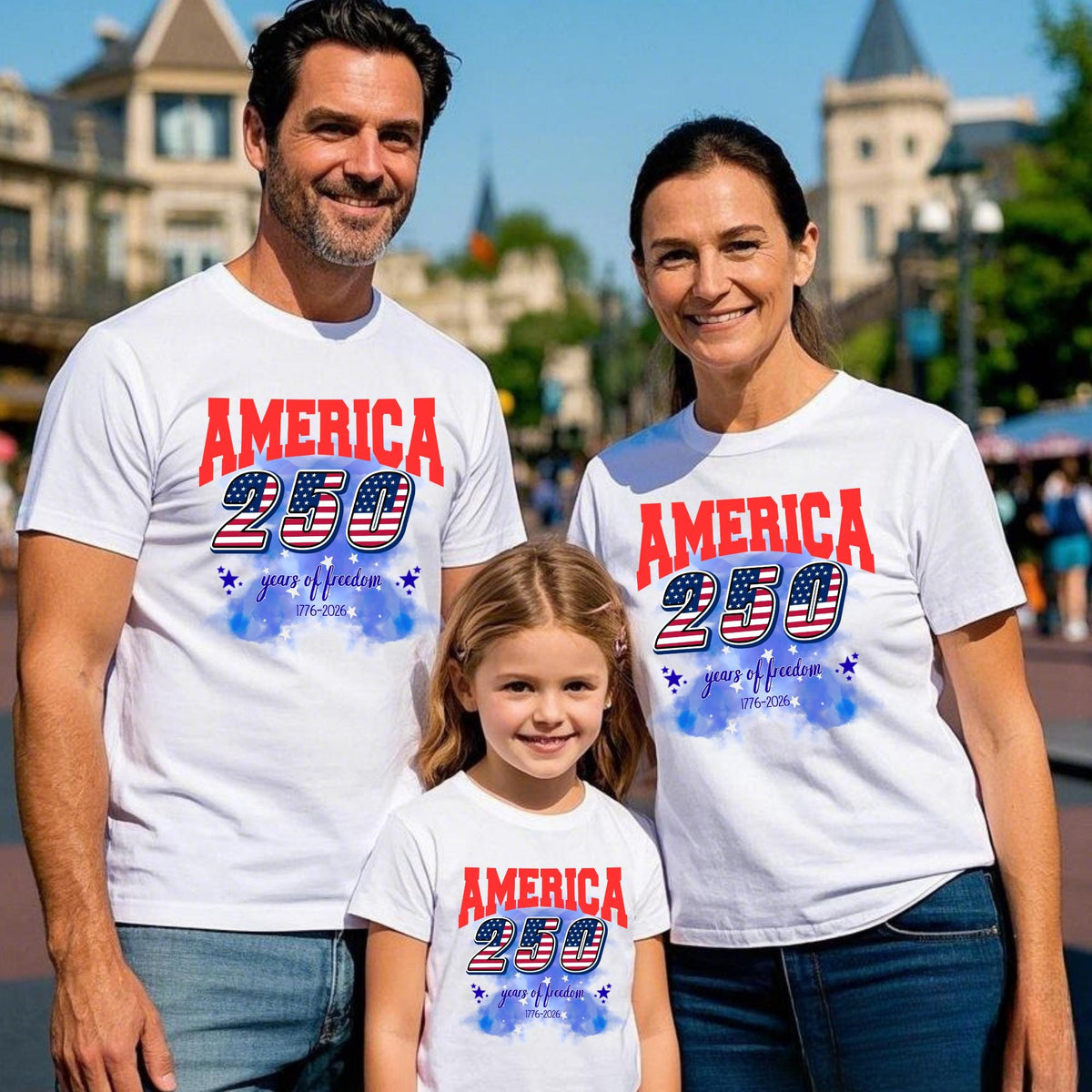 Custom 250 Years of Freedom Shirt, 4th July Tee, America 250th Anniversary Tshirt Independence Day Shirts, 4th July 250th Year Shirts