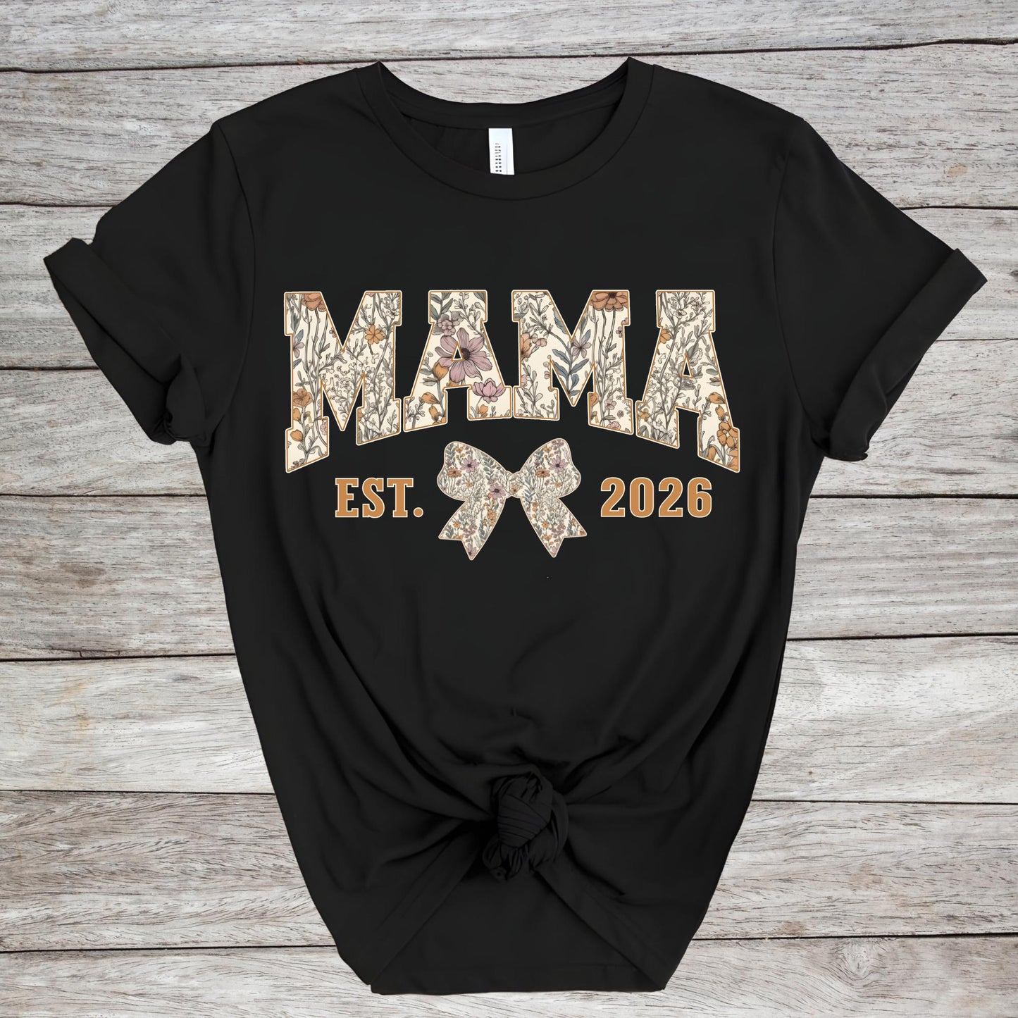 Custom Floral Mama Shirt Liberty Mom Tshirt Mommy Coquette Tee Mothers Day Gift