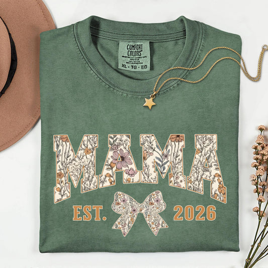 Custom Mama Coquette Shirts Comfort Colors® Mama Shirt For Mothers Day Gift From Daughter, Mama Tshirt For Birthday Gift For Her