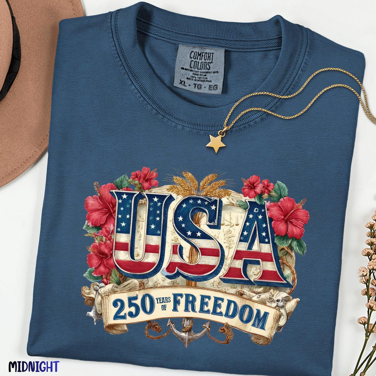 USA Freedom Shirt, Comfort Colors®  Patriotic Tee, Memorial Day 4th of July Independence Day T-Shirt