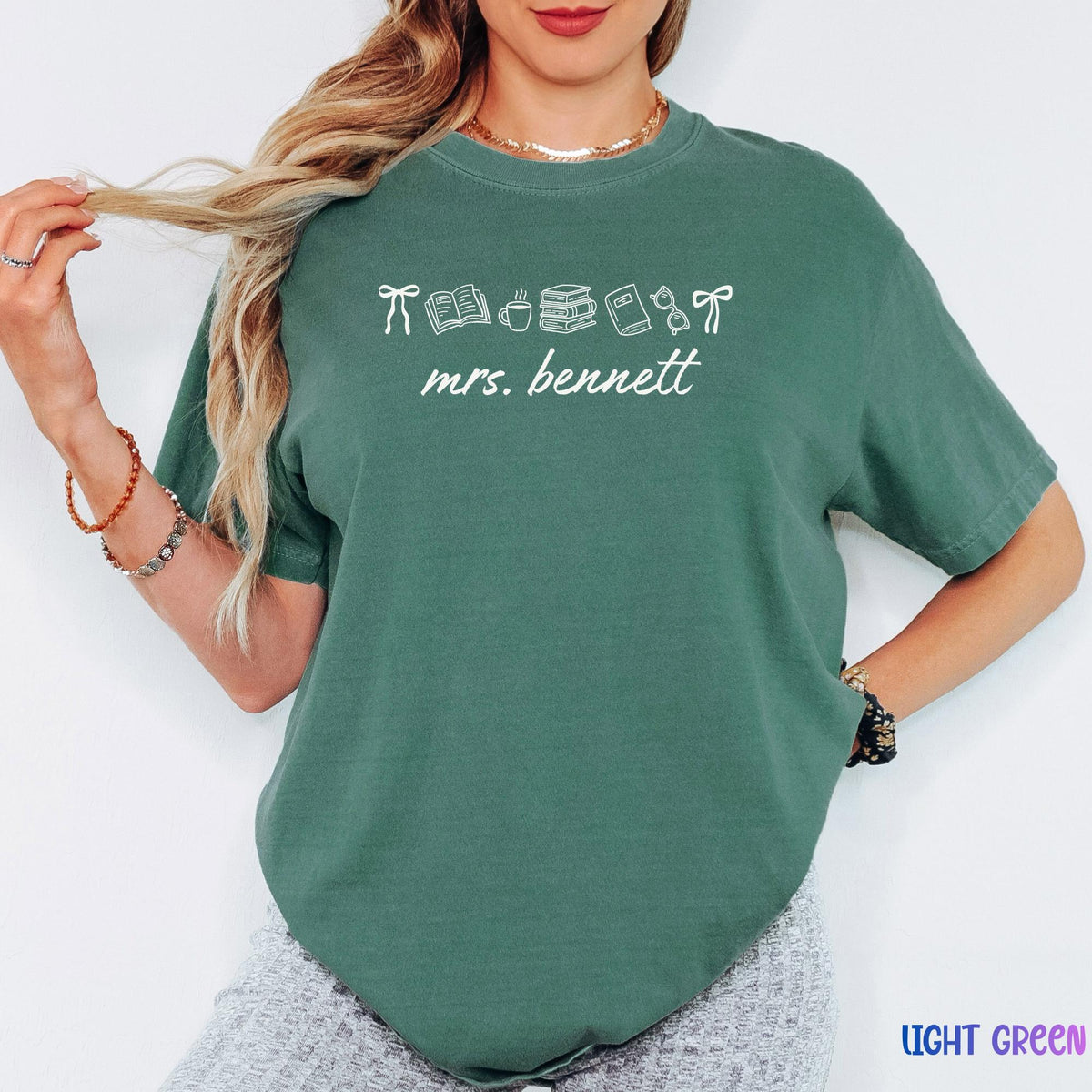 Custom  Teacher Name  Shirt, Personalized Comfort Colors® Tee, Teacher Appreciation Gift, Cute Back to School Teacher Outfit