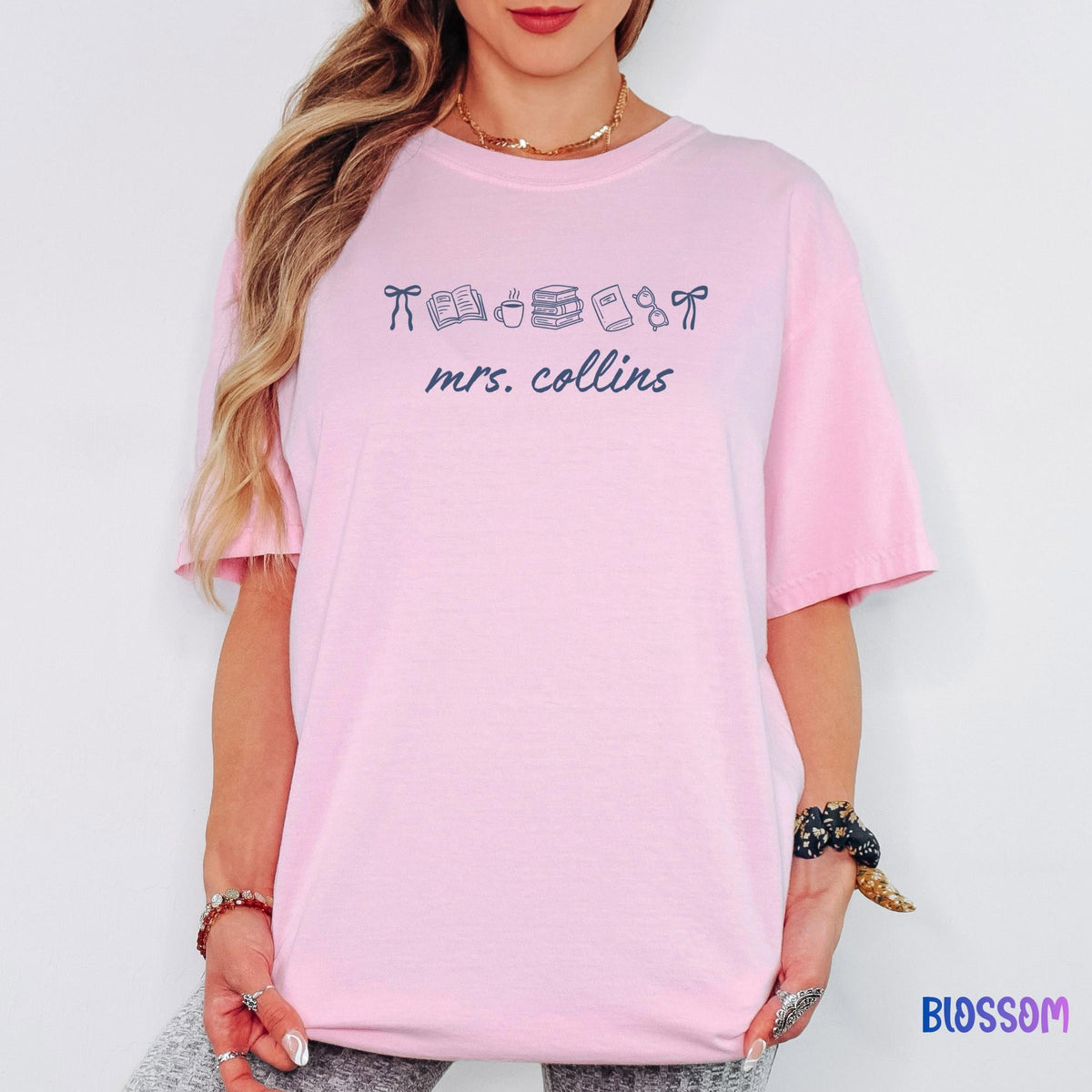 Custom  Teacher Name  Shirt, Personalized Comfort Colors® Tee, Teacher Appreciation Gift, Cute Back to School Teacher Outfit