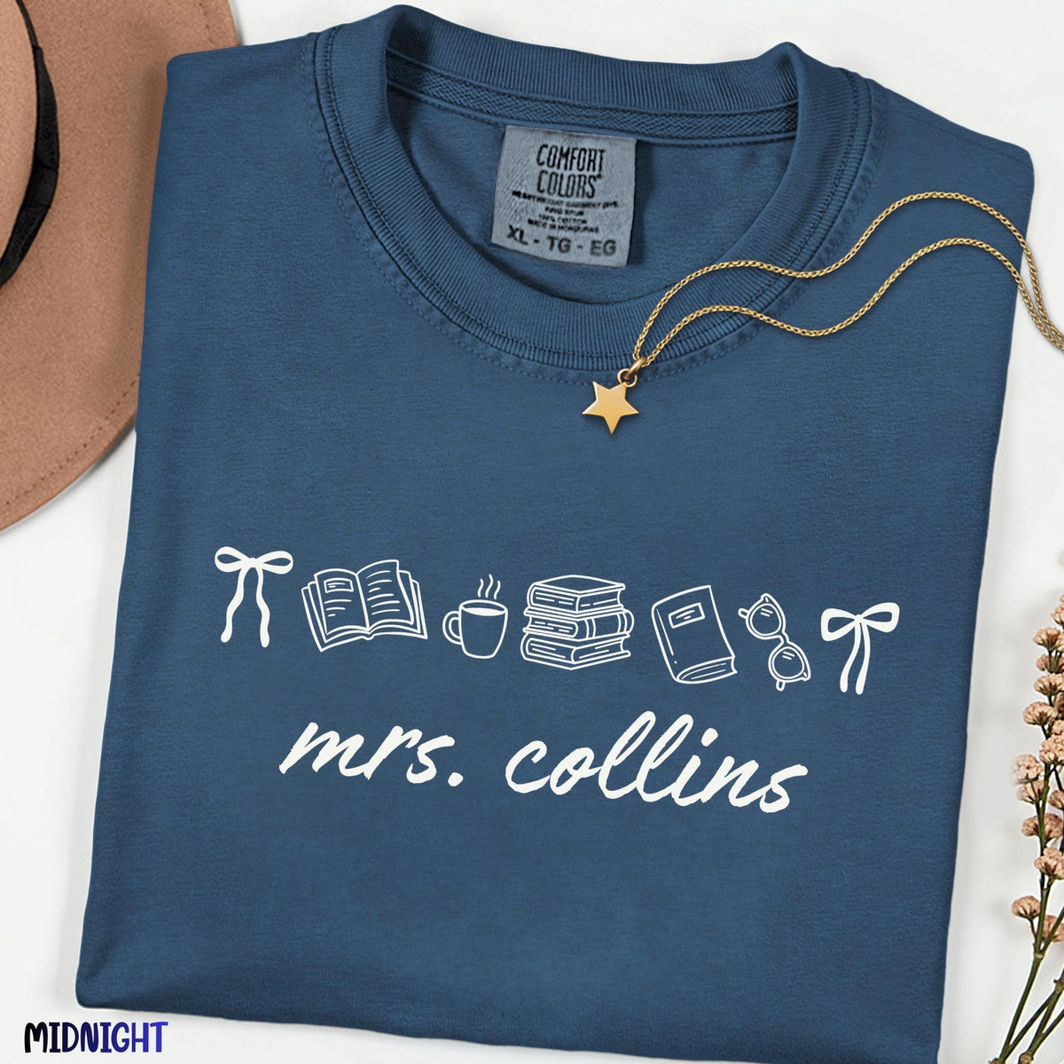 Custom  Teacher Name  Shirt, Personalized Comfort Colors® Tee, Teacher Appreciation Gift, Cute Back to School Teacher Outfit