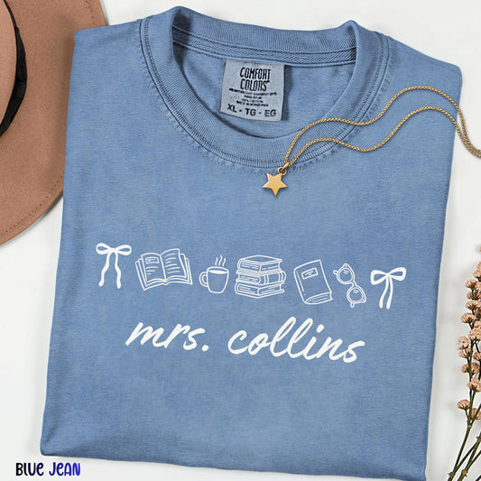 Custom  Teacher Name  Shirt, Personalized Comfort Colors® Tee, Teacher Appreciation Gift, Cute Back to School Teacher Outfit