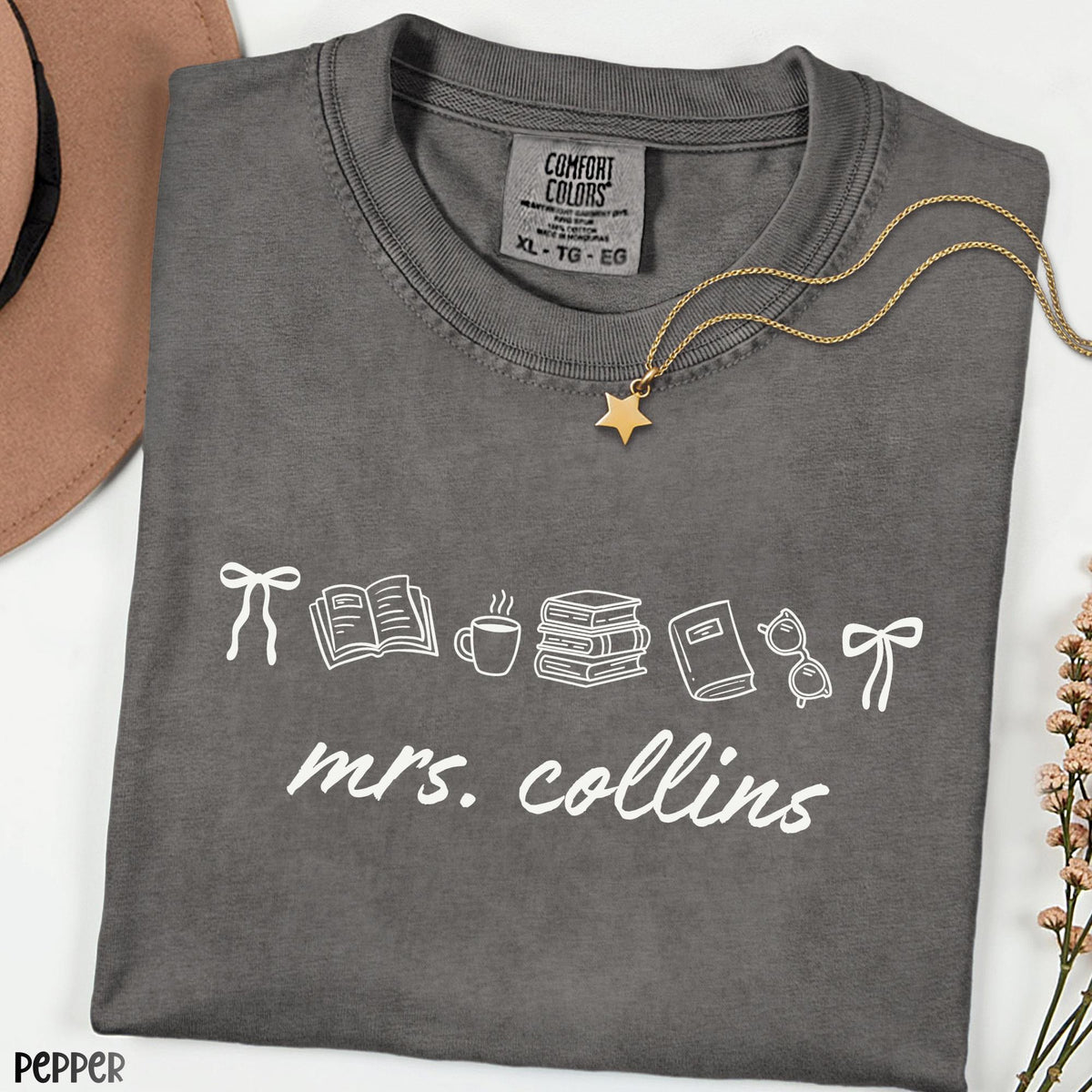 Custom  Teacher Name  Shirt, Personalized Comfort Colors® Tee, Teacher Appreciation Gift, Cute Back to School Teacher Outfit