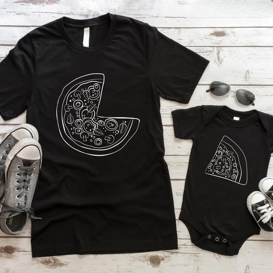 Dad and Baby Matching Pizza Shirt, Dad Mom Kids Pizza Day Shirts, Father Daughter Son Matching Tee, Daddy and Me Shirt, Fathers Day Gift
