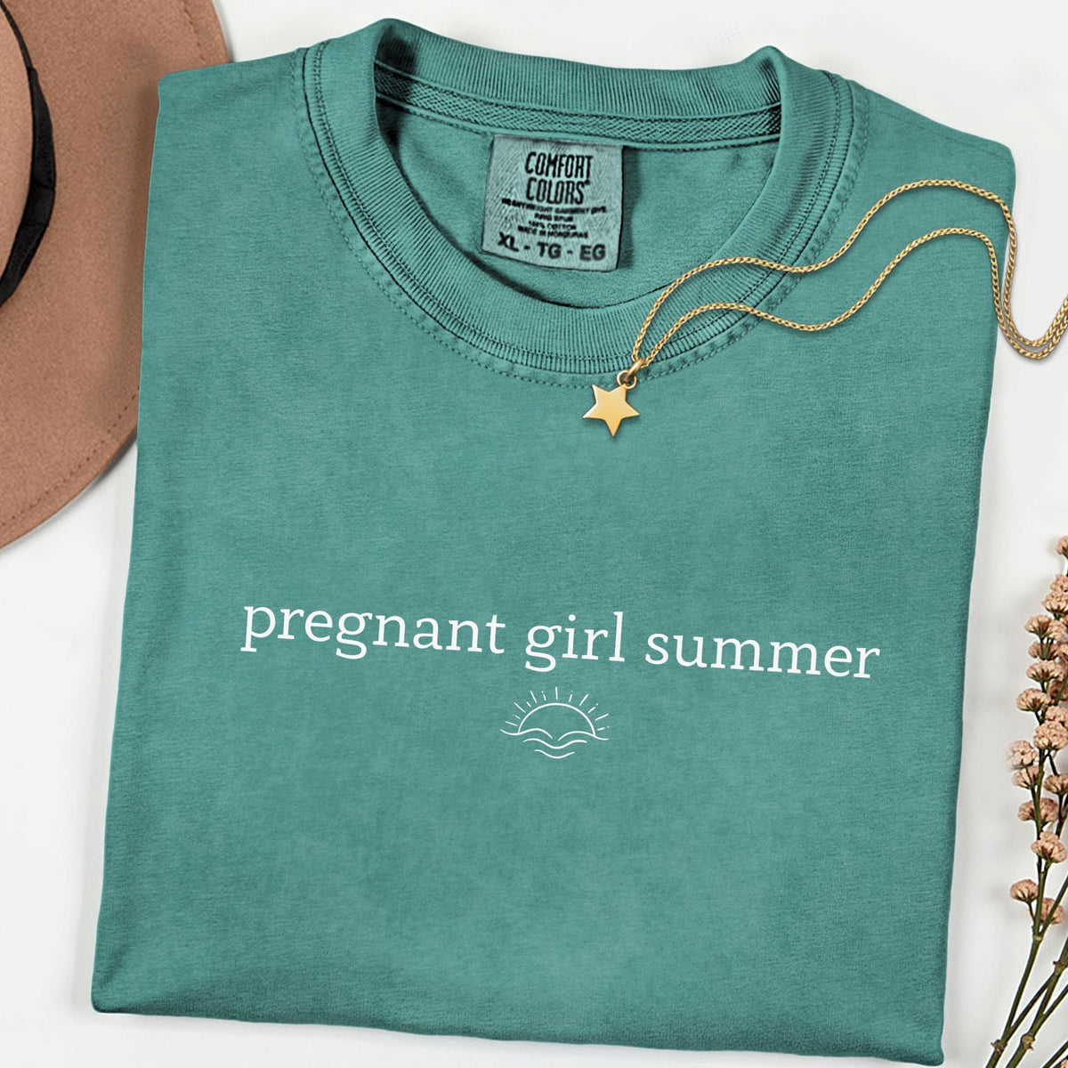 Funny Pregnancy Announcement Shirt, Cute Baby Reveal Tee, Mom To Be Summer Outfit, Beach Surprise Top, Baby Shower Gift Comfort Colors®
