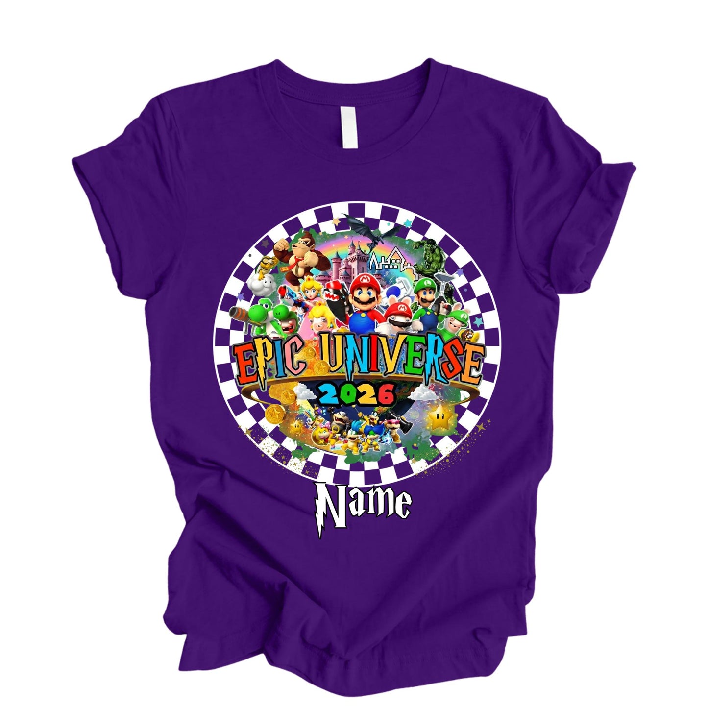Personalized Disney 2026 Epic Universe Family Vacation Shirt, Super Mario Matching Group Shirts