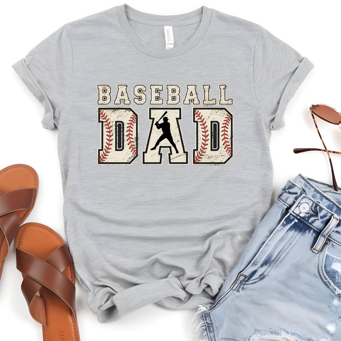 Custom Baseball Dad Shirt, Dad Shirt, Baseball Dad Gift, Baseball Season Tee, Fathers Day Shirt