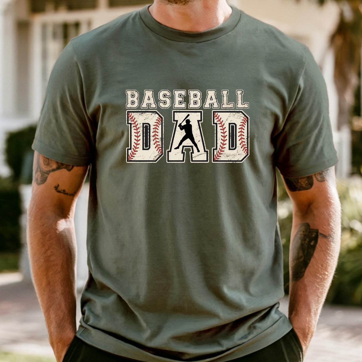 Baseball Dad Shirt, Comfort Colors® Baseball Game Day T-Shirt, Baseball Season Dad Shirt, Retro Fathers Day Gift