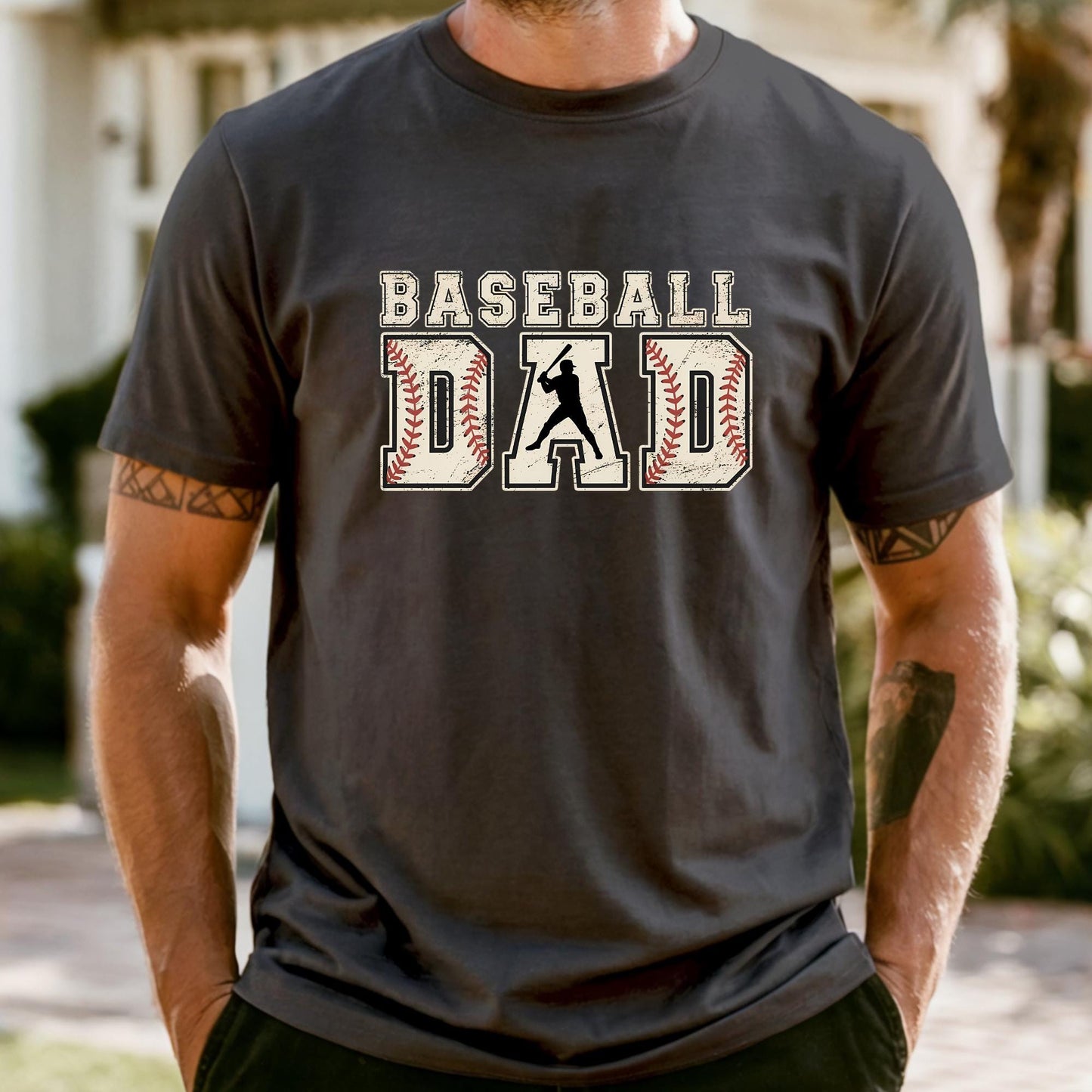 Baseball Dad Shirt, Comfort Colors® Baseball Game Day T-Shirt, Baseball Season Dad Shirt, Retro Fathers Day Gift
