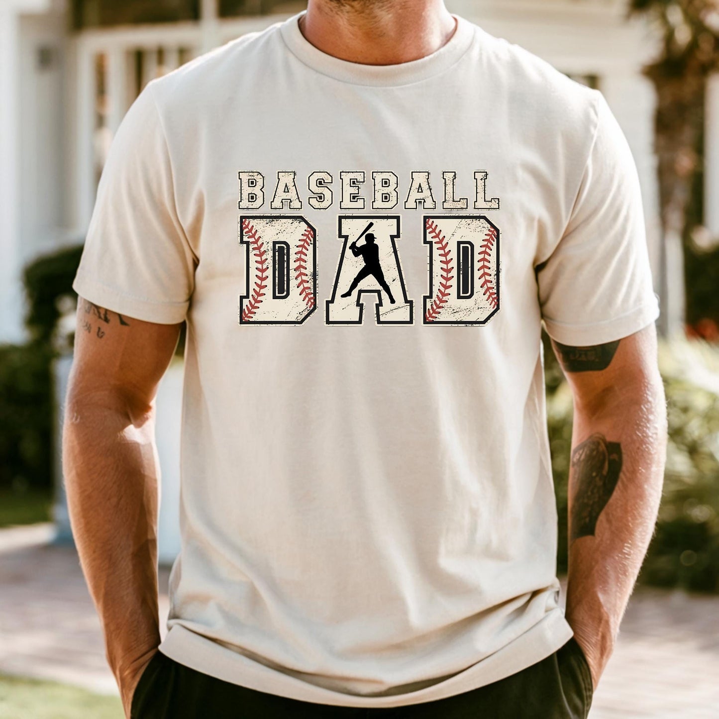 Baseball Dad Shirt, Comfort Colors® Baseball Game Day T-Shirt, Baseball Season Dad Shirt, Retro Fathers Day Gift