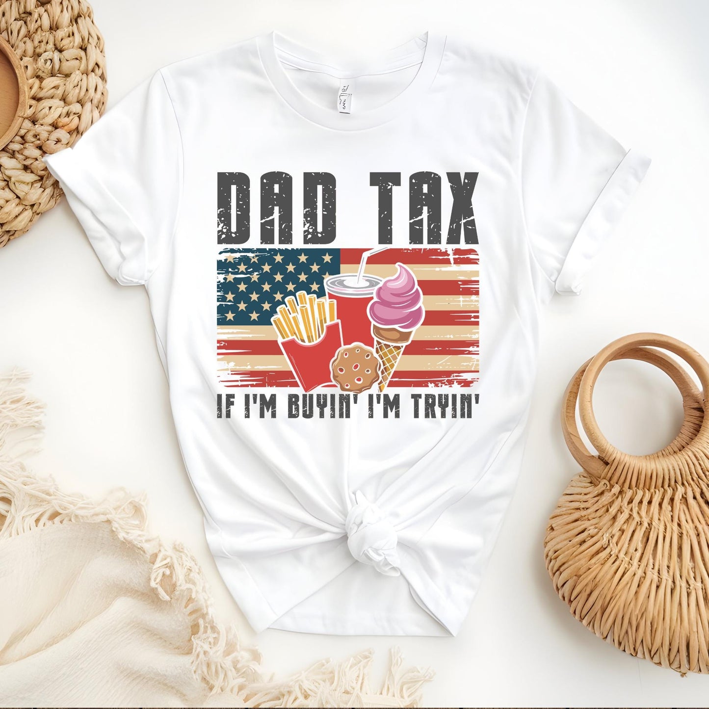 Funny Dad Tax Shirt, Funny Dad Gift for Father’s Day, Dad Birthday Gift Tee, Making Sure It’s Not Poison Shirt, Patriotic Dad Shirt