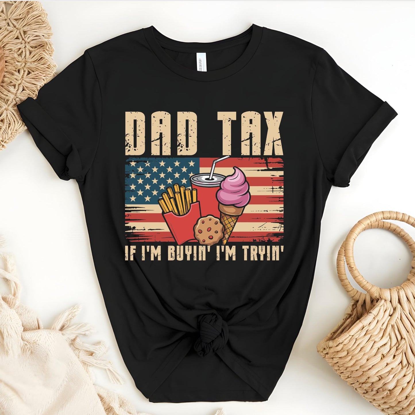 Funny Dad Tax Shirt, Funny Dad Gift for Father’s Day, Dad Birthday Gift Tee, Making Sure It’s Not Poison Shirt, Patriotic Dad Shirt