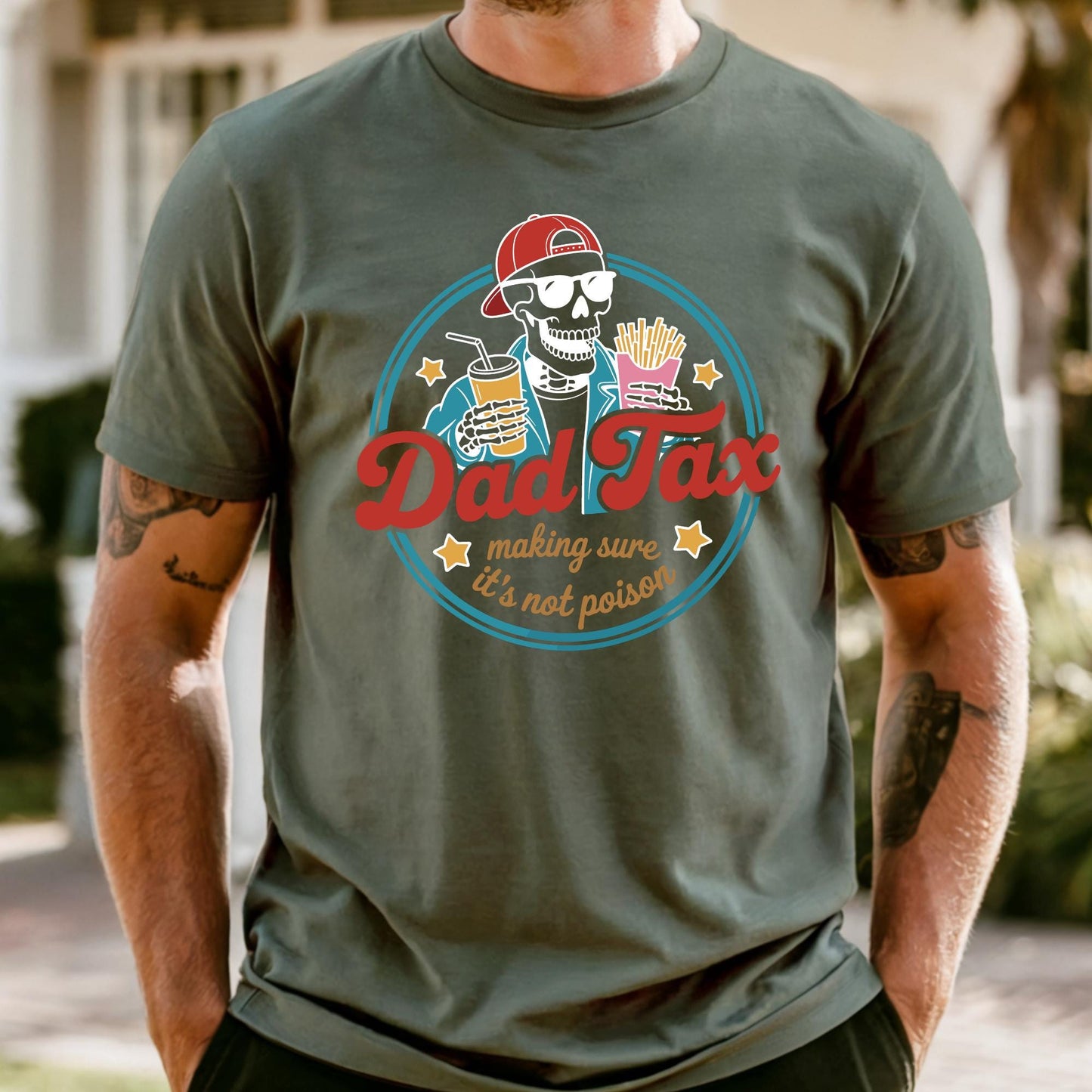 Funny Skeleton Dad Tax Shirt, Comfort Colors Dad Tax Tee, Dad Tax Shirt, Fathers Day Gift