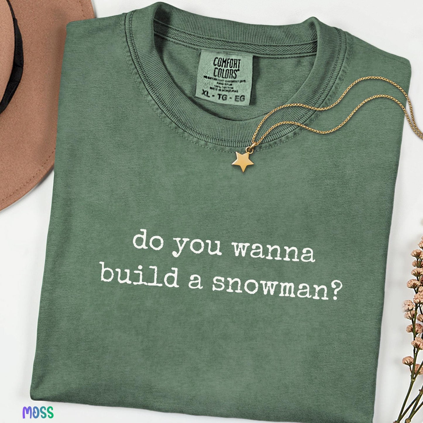 Do You Wanna Build A Snowman Shirt, Comfort Colors®  Winter Tee, Cozy Minimal Shirt, Holiday Gift Idea