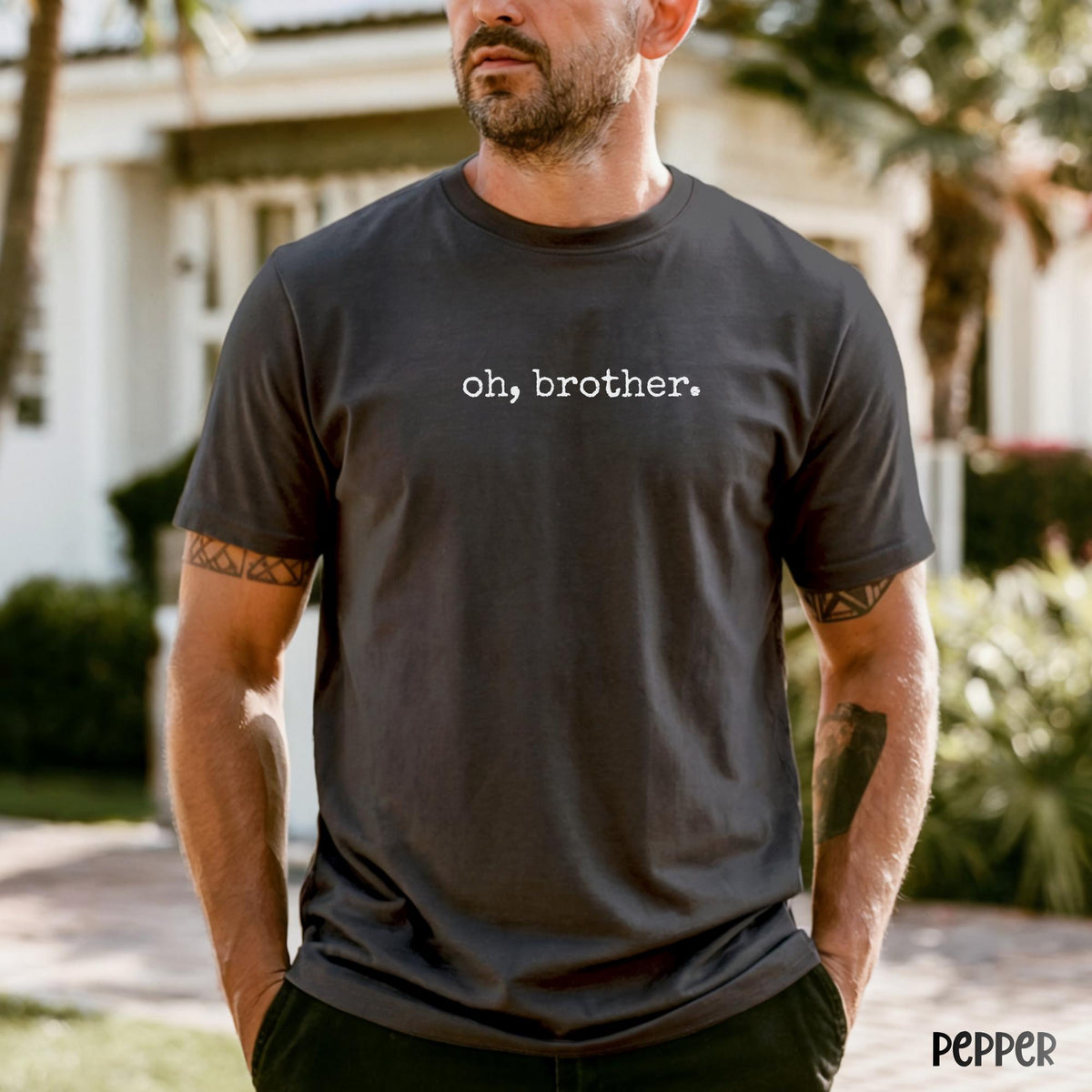 Oh Brother Shirt, Minimalist Quote Tee, Aesthetic Typography Shirt, Comfort Colors T-Shirt, Funny Subtle Shirt, Soft Vintage Style Tee