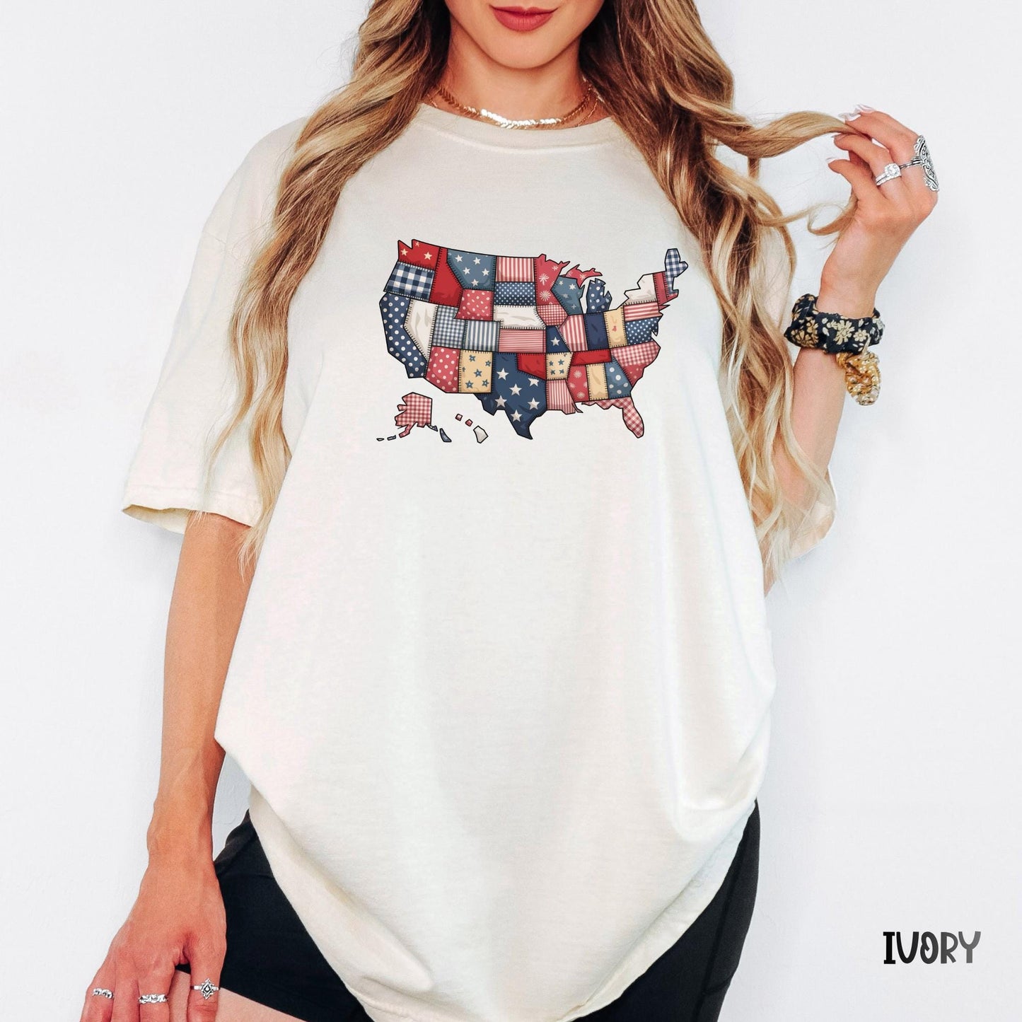 Retro USA 250 Map Shirt, Comfort Colors Patriotic Tee, 4th of July Independence Day Shirt, America 250th Anniversary Flag Graphic Top