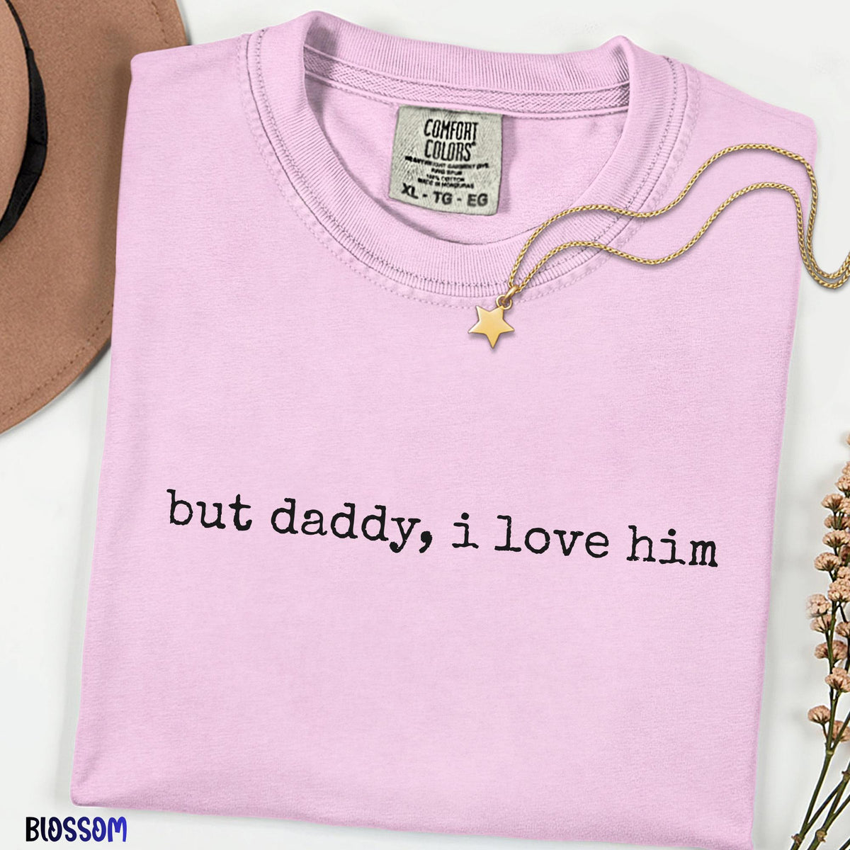 But Daddy I Love Him Shirt, Aesthetic Minimalist Quote Tee, Trendy Typography Shirt, Soft Girl Outfit, Gift For Her
