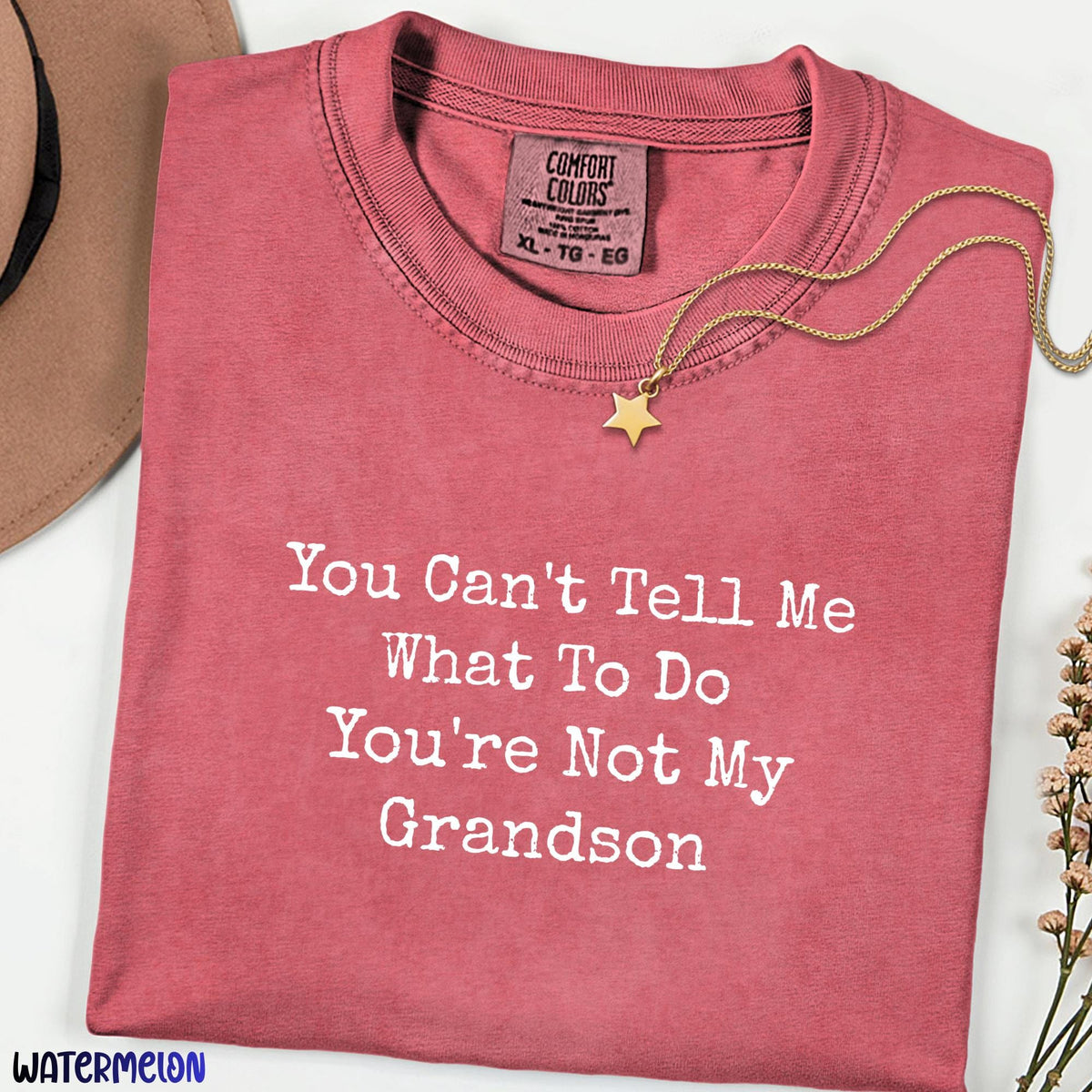 Funny Grandma Comfort Colors Shirt, Sassy Nana Tee, You Can’t Tell Me What To Do Quote Shirt, Gift for Grandmother, Mothers Day Gift