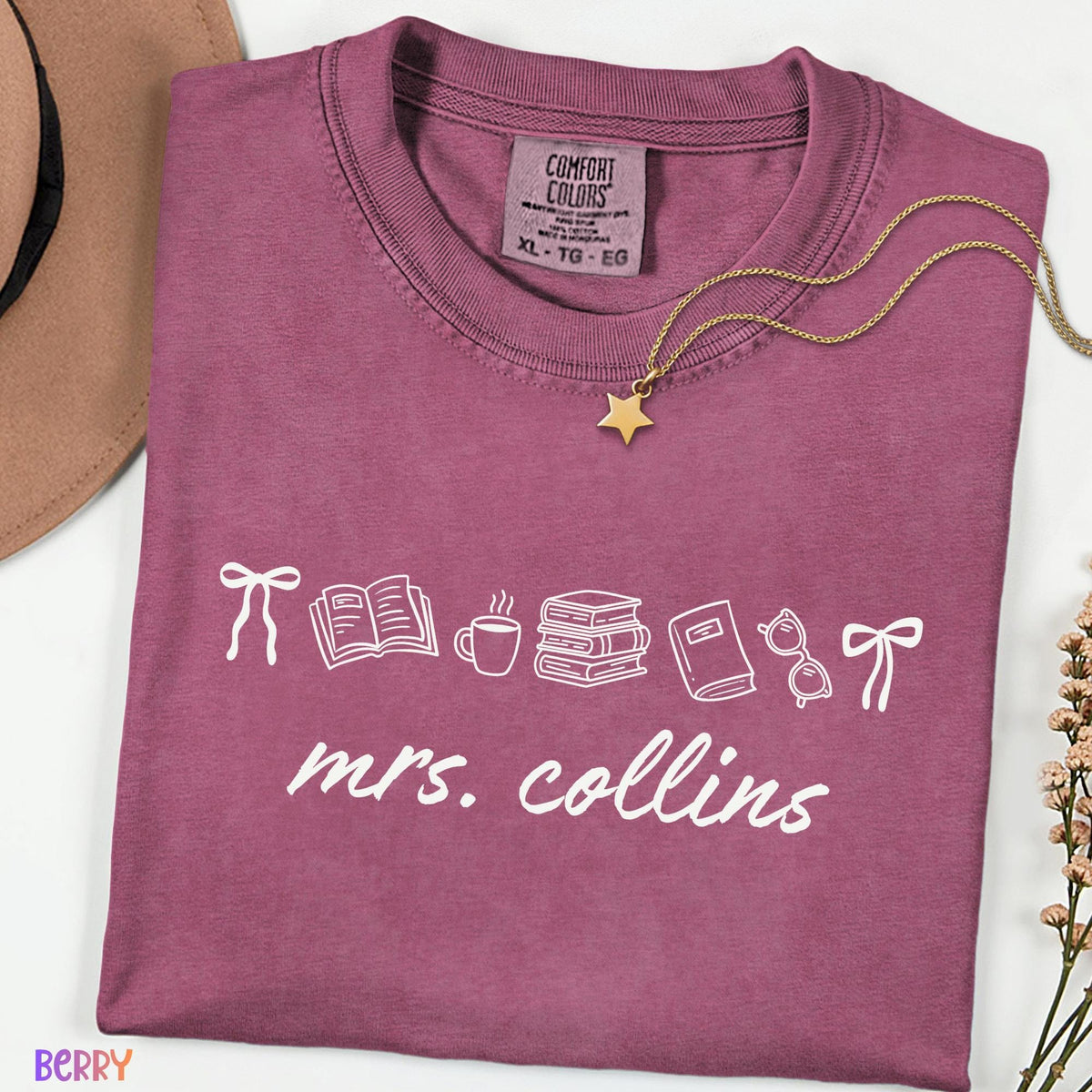 Custom  Teacher Name  Shirt, Personalized Comfort Colors® Tee, Teacher Appreciation Gift, Cute Back to School Teacher Outfit