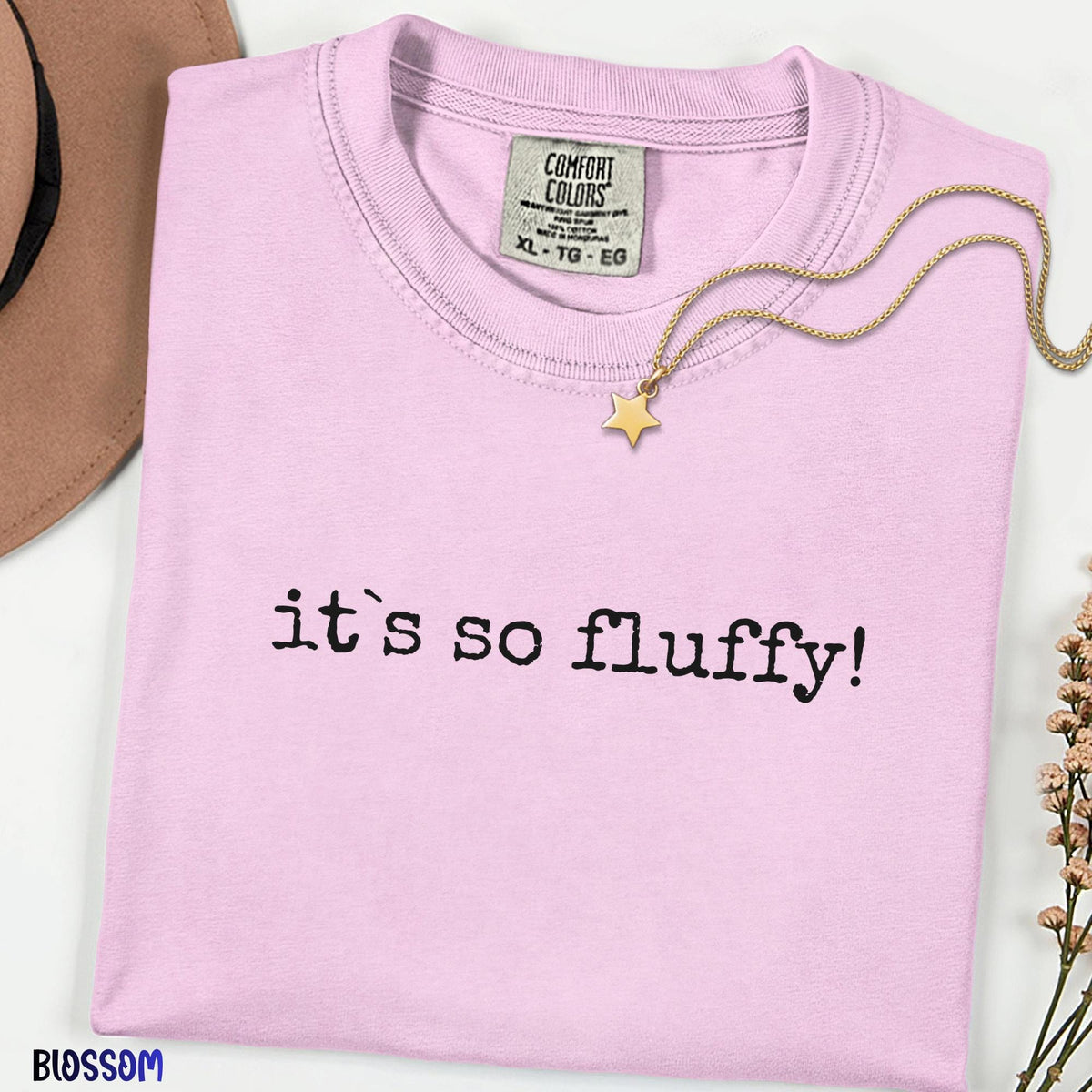 It’s So Fluffy Comfort Colors Magic School Shirt, Cute Puppy Tee, Fantasy Book Lover Gift, Witchy Cartoon Graphic Shirt, Matching Family Tee
