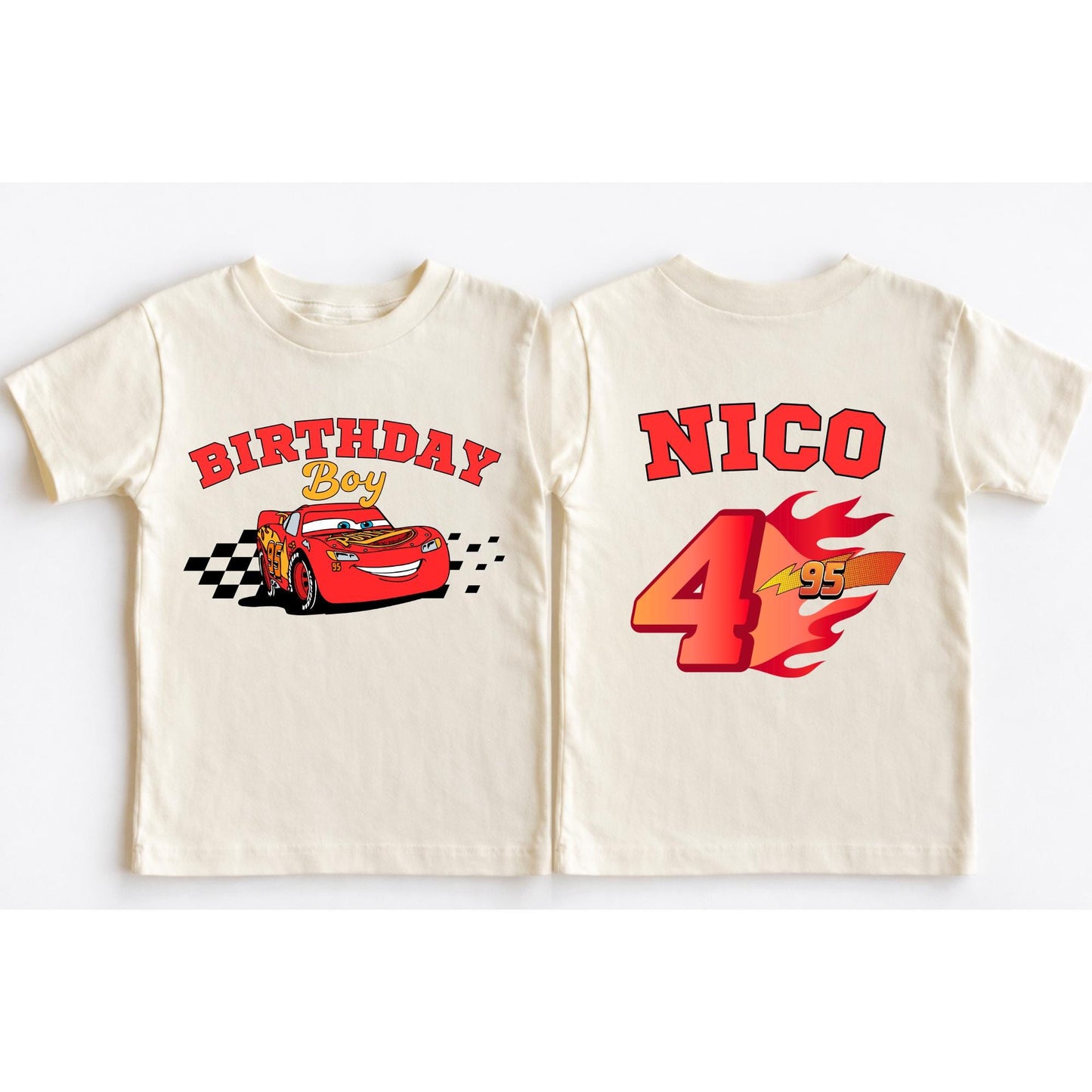 Disney Cars Birthday Shirt, Custom Pit Crew Cars Family Birthday Shirts, Personalized Toddler BDay Shirt, Boy's Birthday Shirt