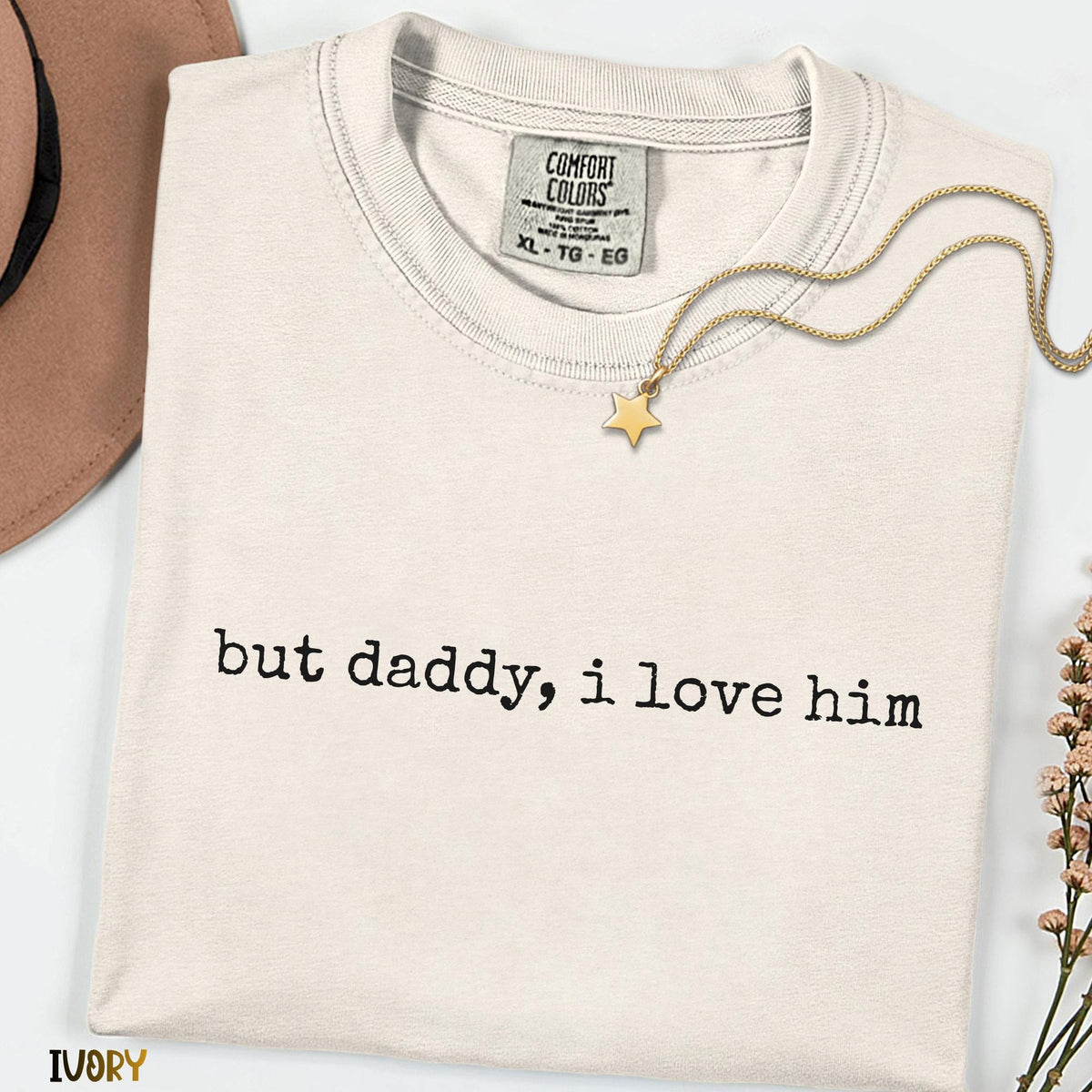 But Daddy I Love Him Shirt, Aesthetic Minimalist Quote Tee, Trendy Typography Shirt, Soft Girl Outfit, Gift For Her