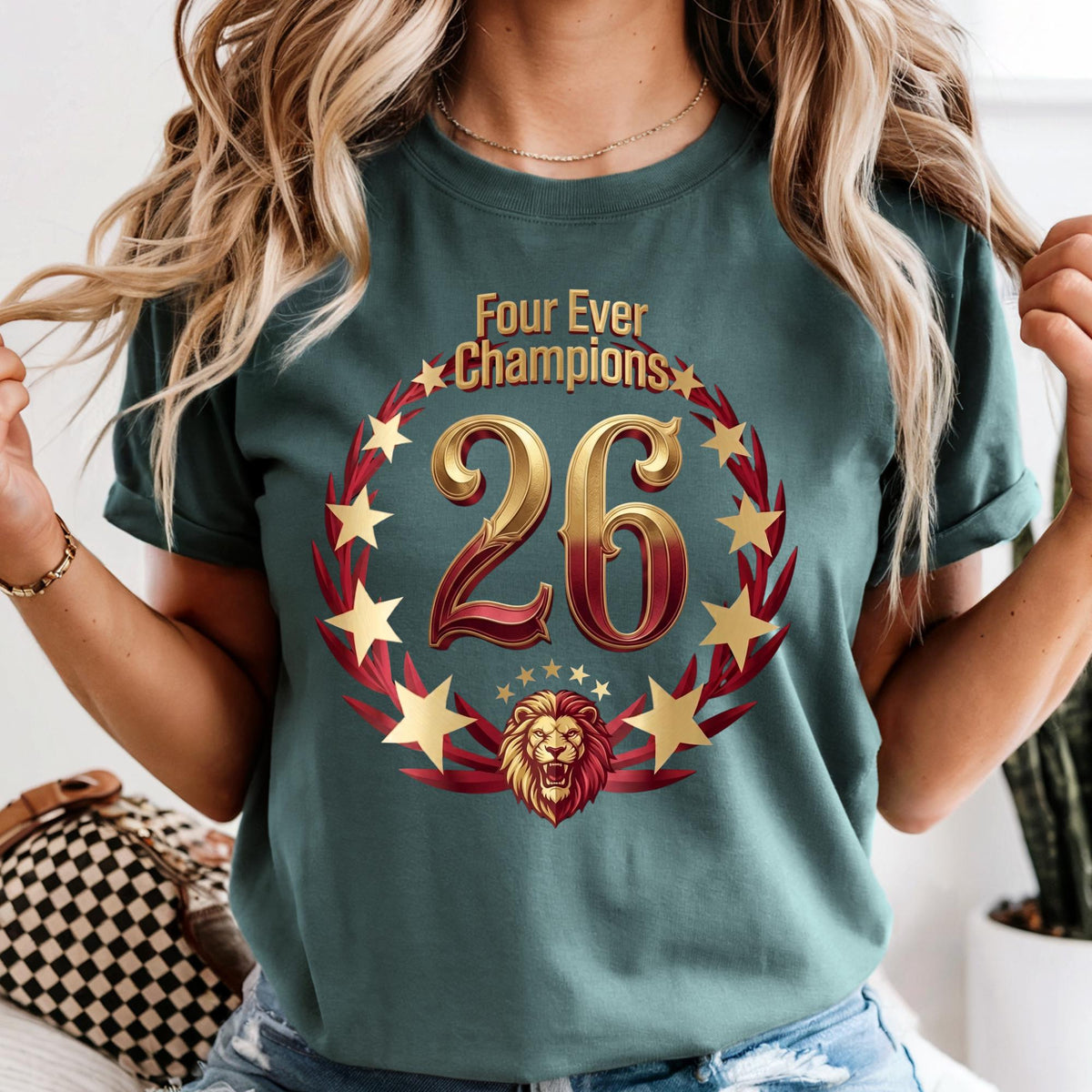 Four Ever Champions Shirt, 26th Champion Tshirt, Turkiye Victory Tee, 2026 Championship Yellow Red Celebration Shirt