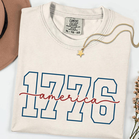 America 1776 Vintage Shirt, Patriotic USA Flag Tee, 4th of July Shirt, Independence Day Shirt, American Pride T-Shirt