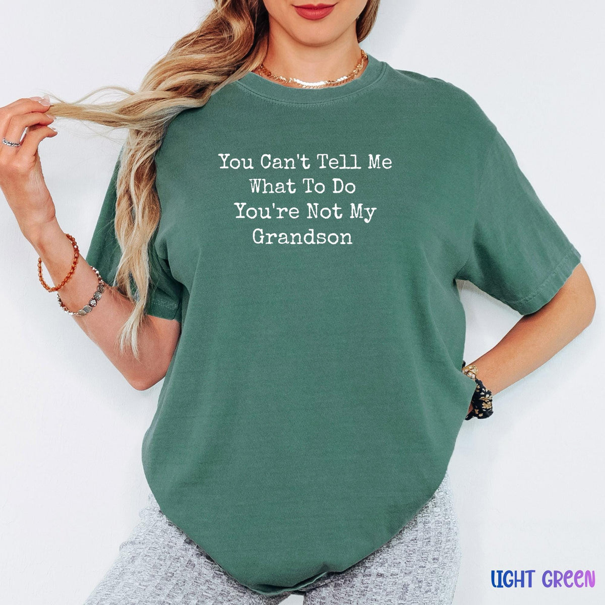 Funny Grandma Comfort Colors Shirt, Sassy Nana Tee, You Can’t Tell Me What To Do Quote Shirt, Gift for Grandmother, Mothers Day Gift