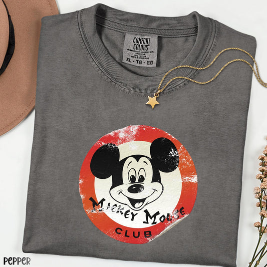 Retro Cartoon Mouse Shirt Comfort Colors Vintage Tee, Classic Animation Graphic, Nostalgic Old School Character, Unisex Gift