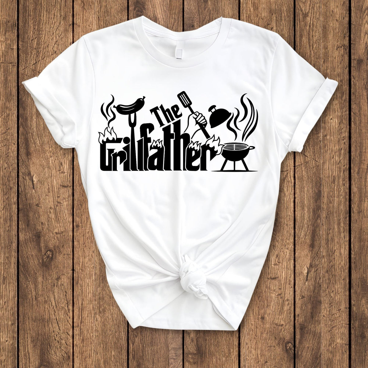 The Grillfather Shirt Fathers Day Gift, Backyard Dad Shirt, Barbeque Daddy Tee